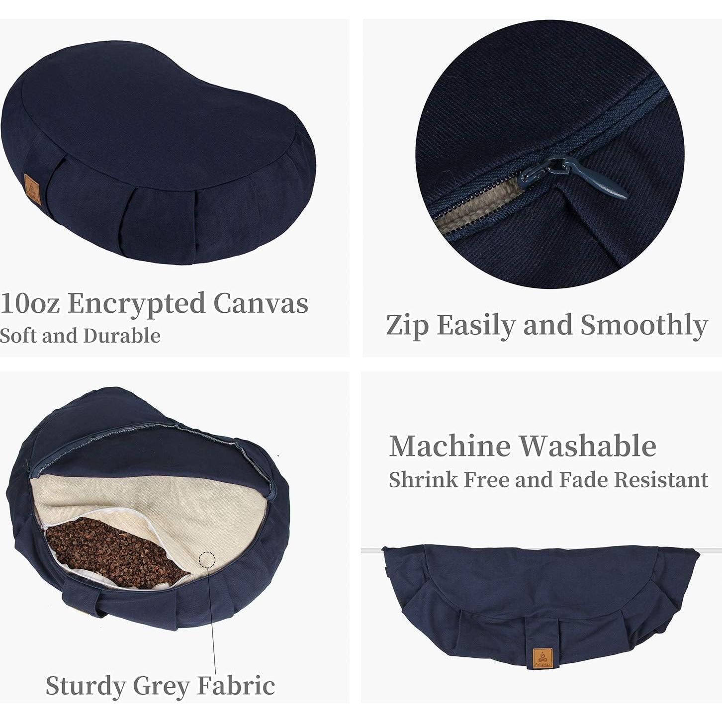 Cojín de Meditación Zafu FelizMax 38cm Algodón Orgánico