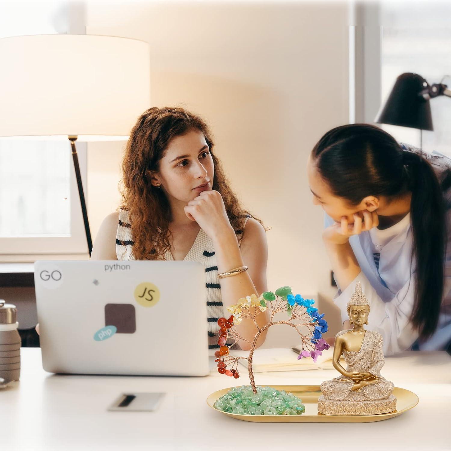 Estatua de Buda y Árbol de Cristal 7 Chakras INNOLITES