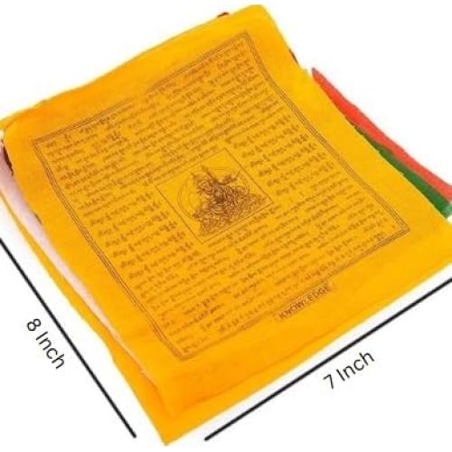 Banderas de Oración Tibetanas 10 Piezas Hechas a Mano Nepal
