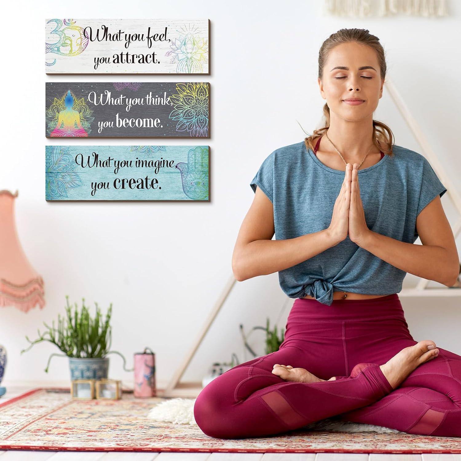 Set de 3 Decoraciones de Pared Buda Yerliker - Zen y Meditación