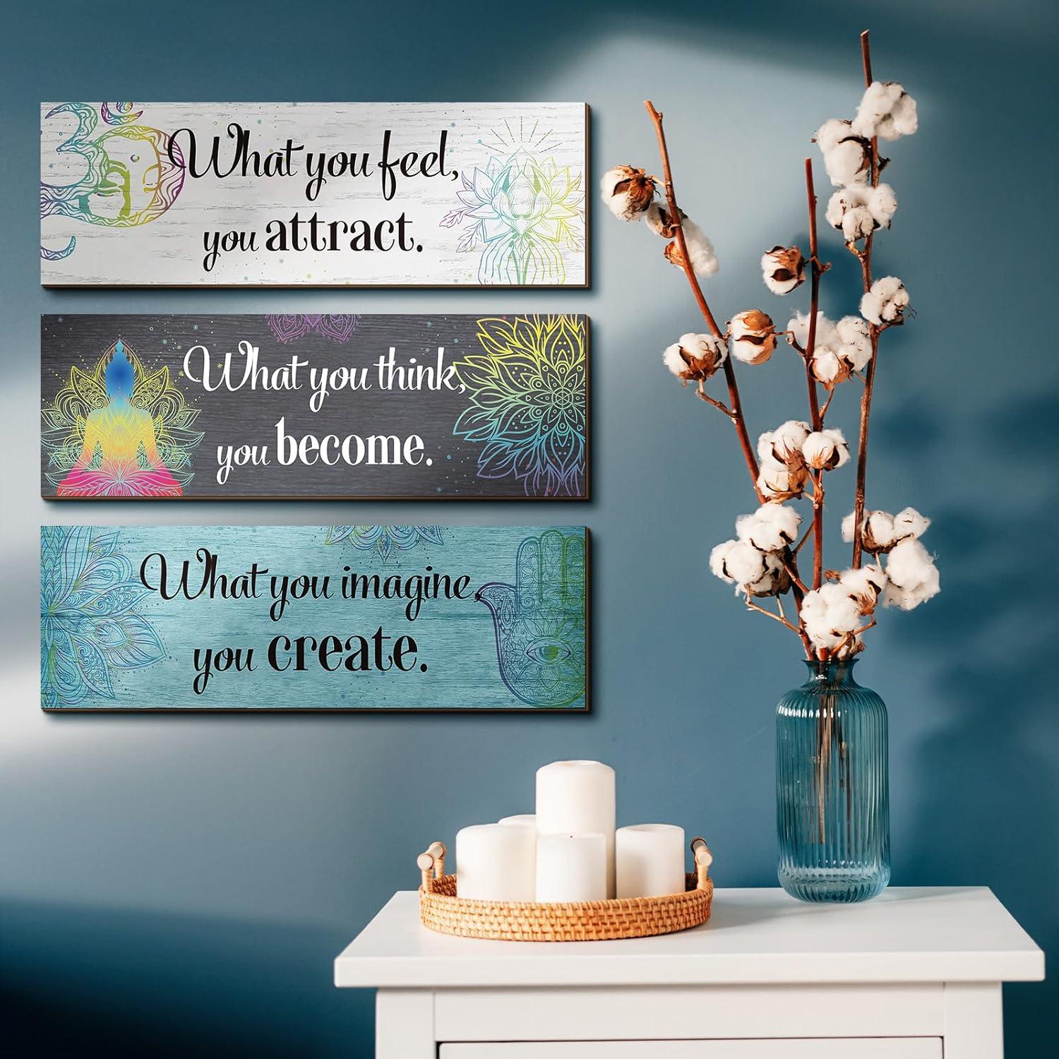 Set de 3 Decoraciones de Pared Buda Yerliker - Zen y Meditación