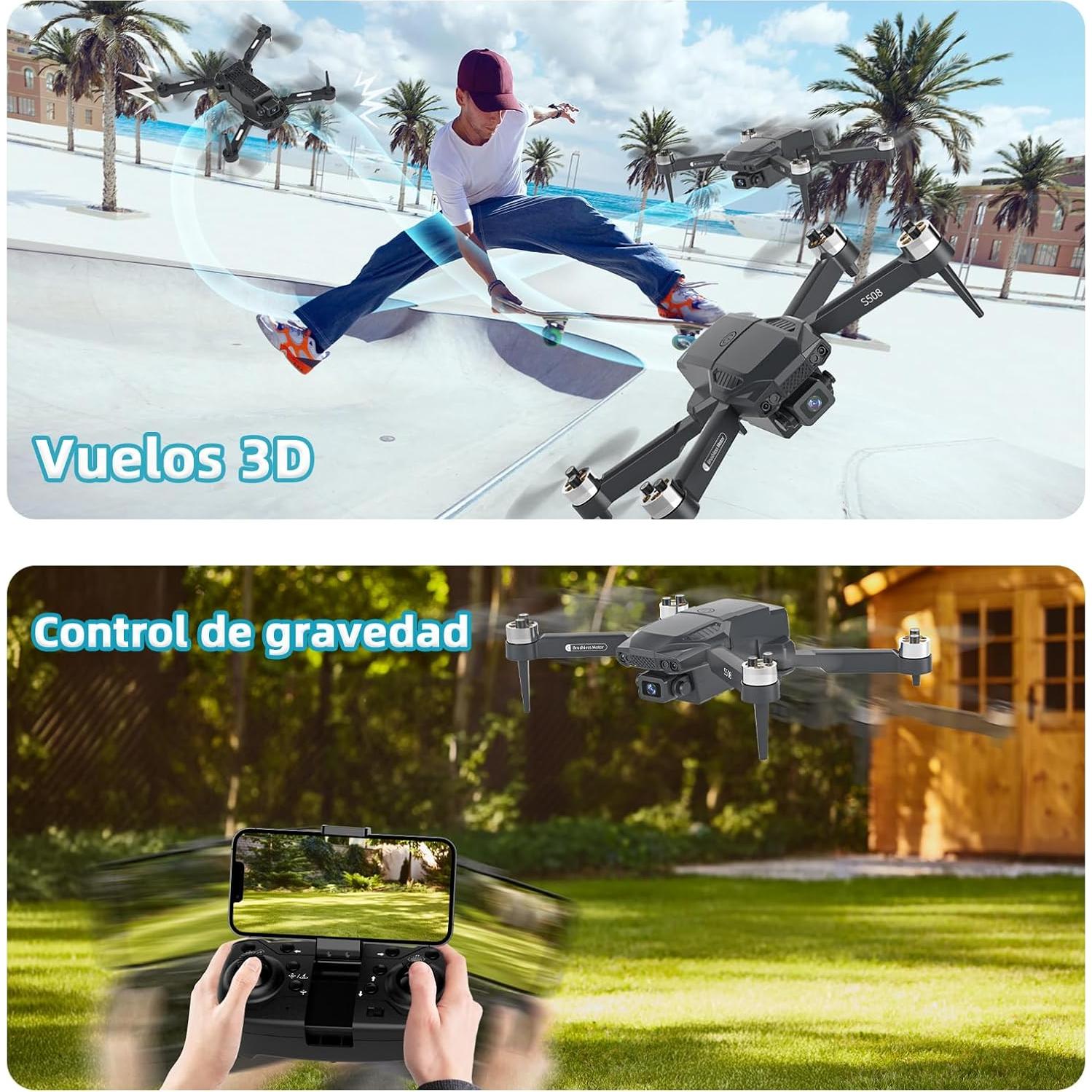 Mini Drone S508 Suangrc con Cámara HD 720P y Control por App