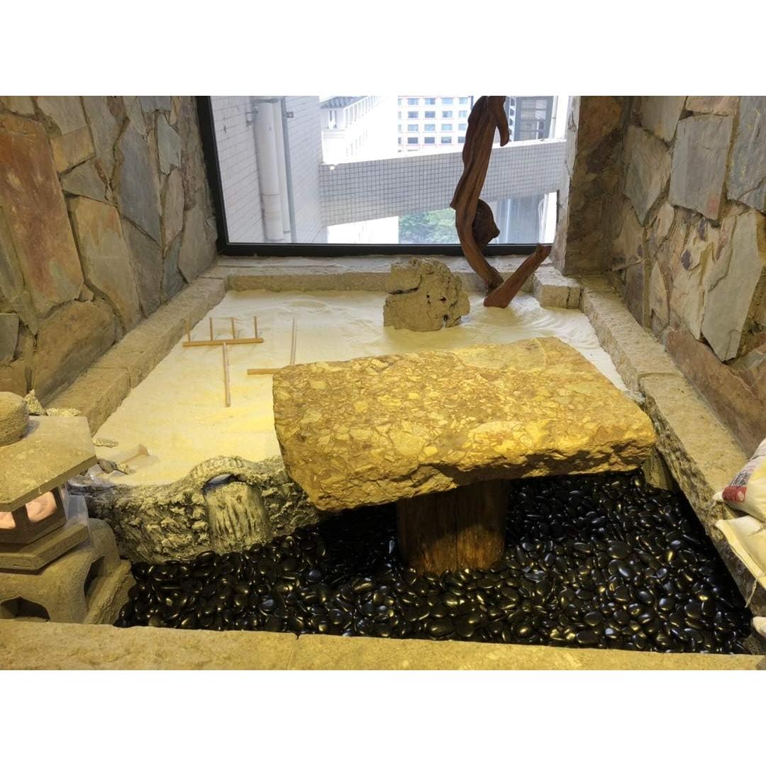 Piedras Negras Pulidas FANTIAN 0.91 kg para Jardín y Acuario