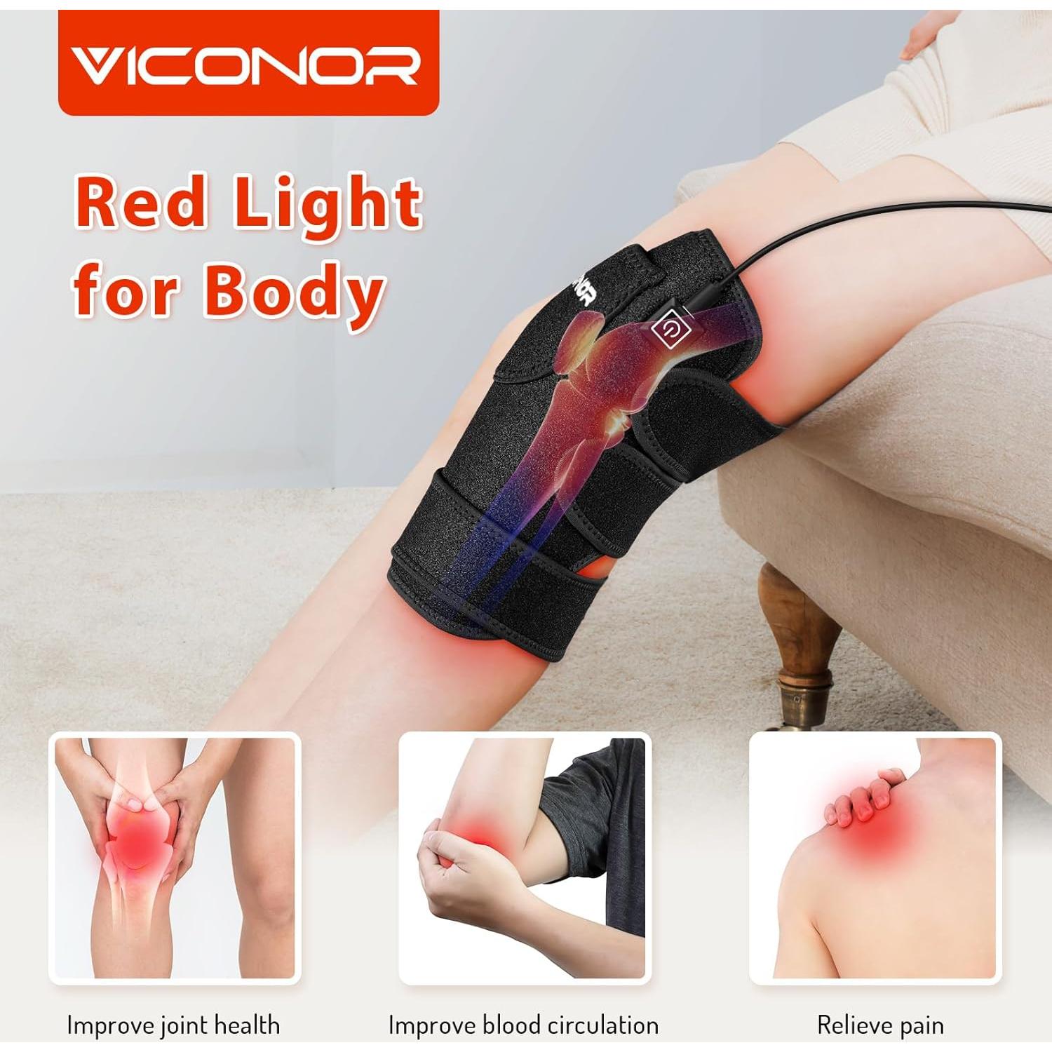 Almohadilla de Luz Roja Viconor para Rodilla 660nm 850nm