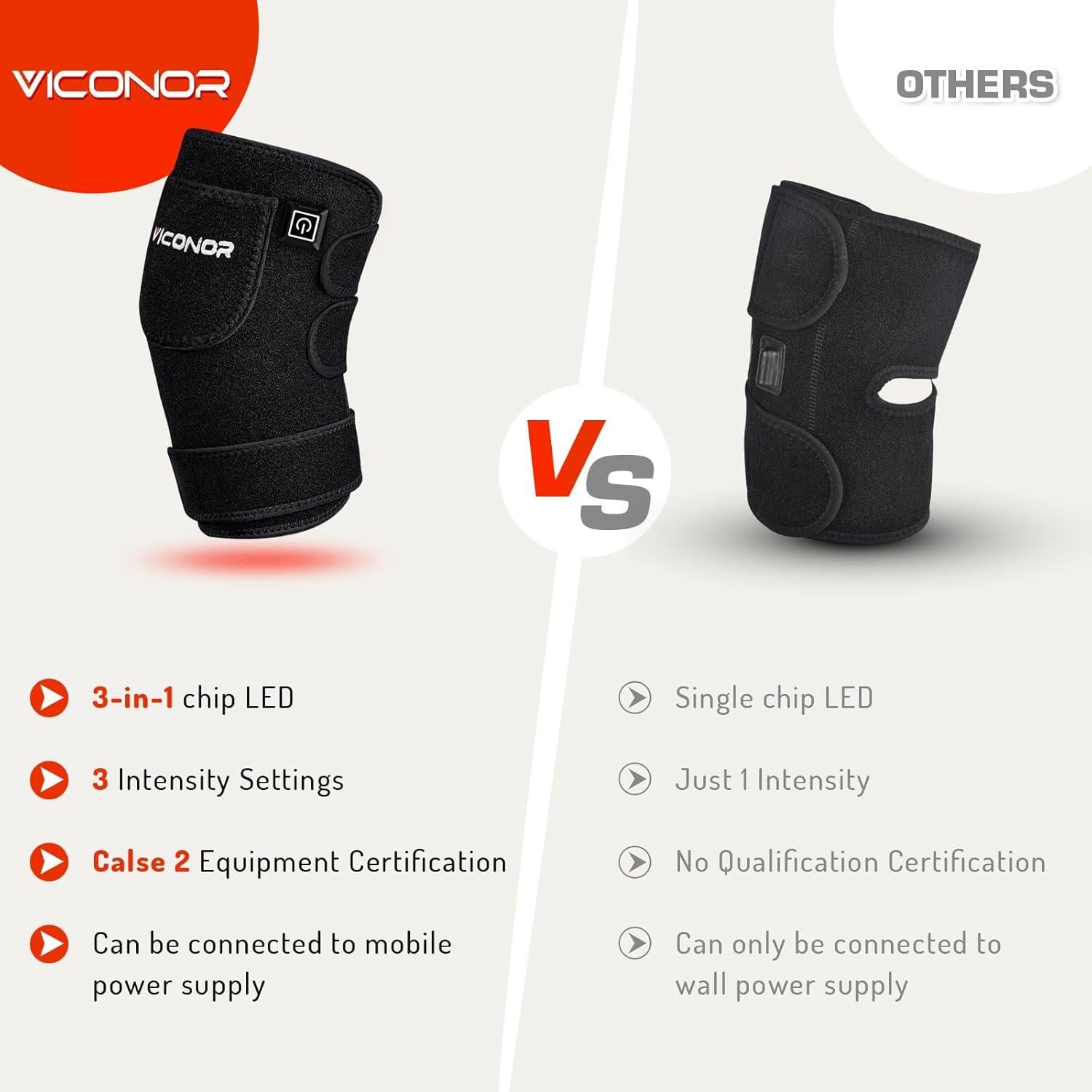 Almohadilla de Luz Roja Viconor para Rodilla 660nm 850nm