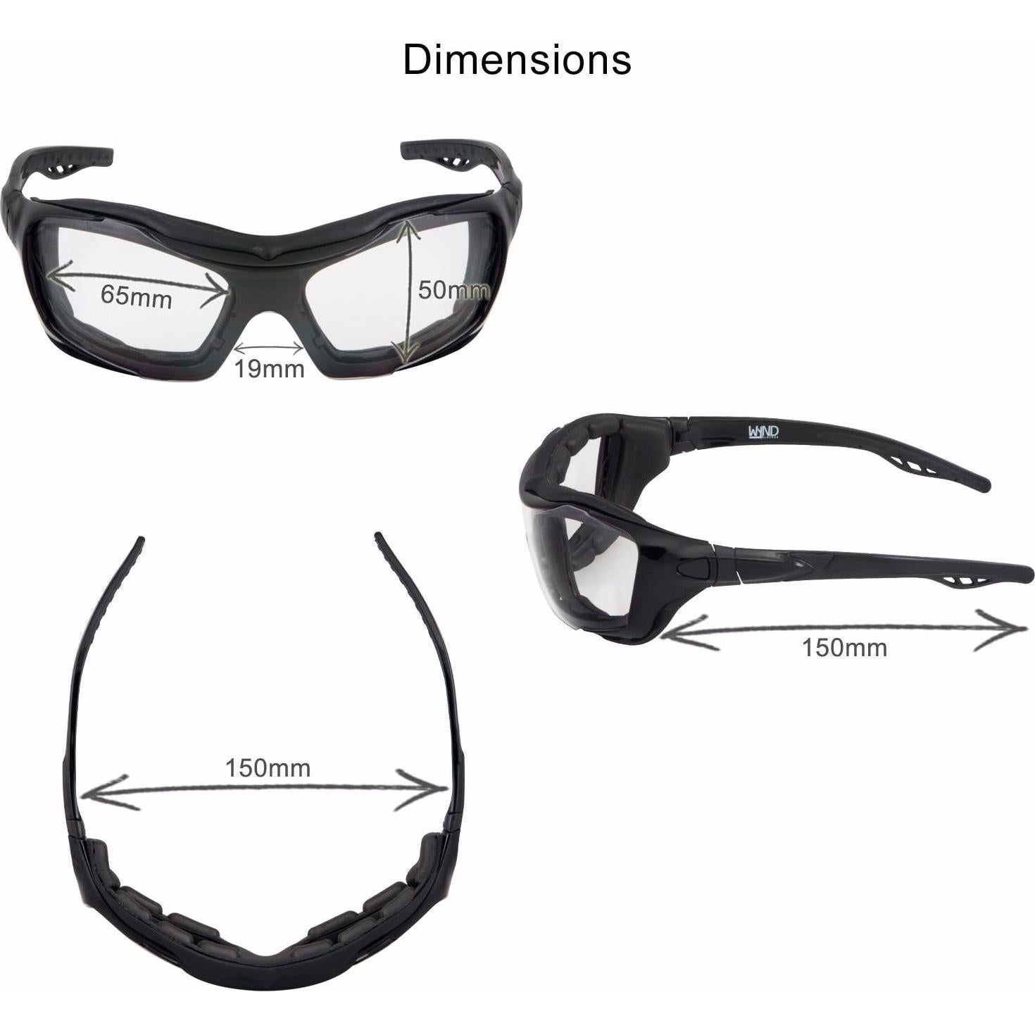 Gafas de sol envolventes WYND Blocker para deportes extremos
