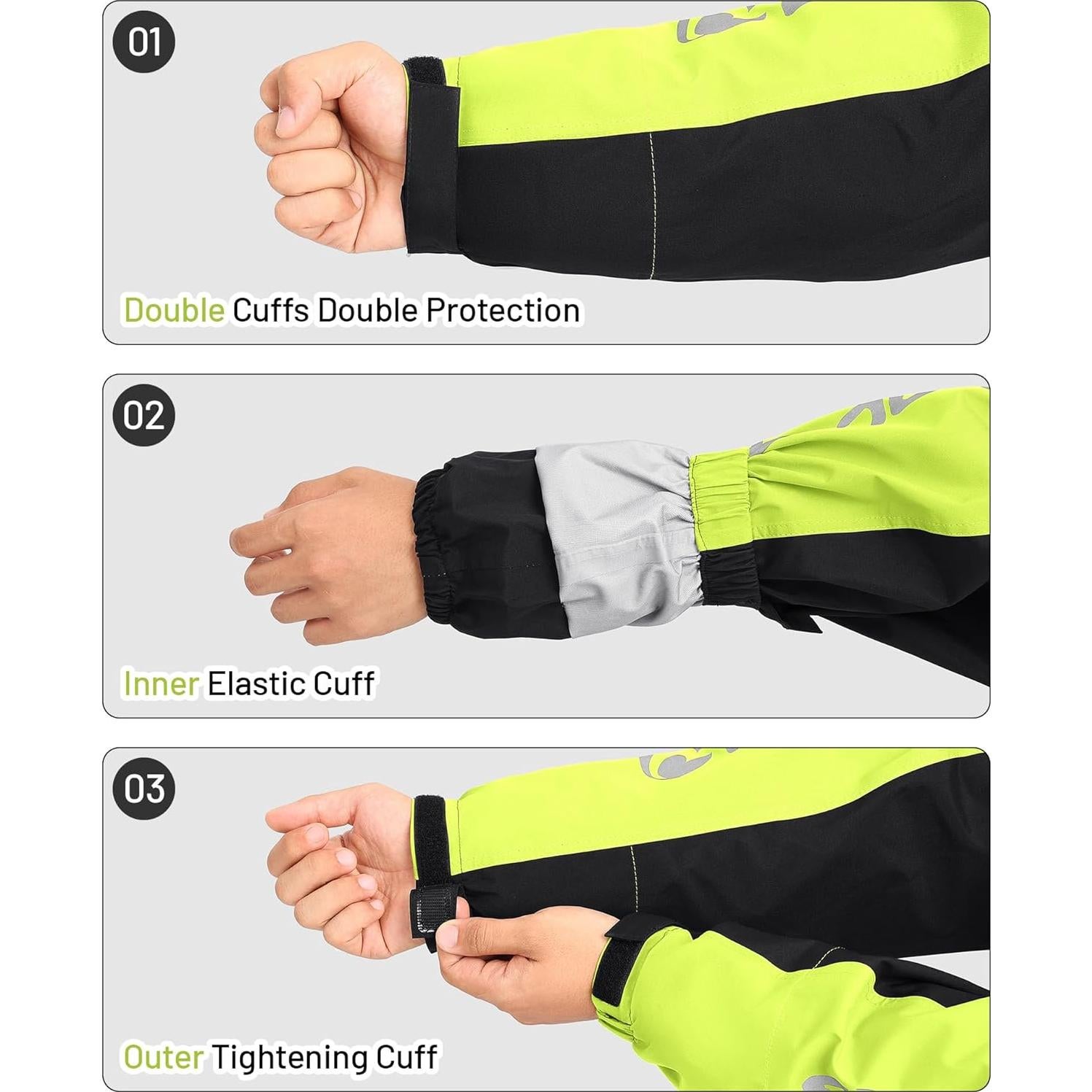 Traje de Lluvia Impermeable Oumurs para Motocicleta Mediano