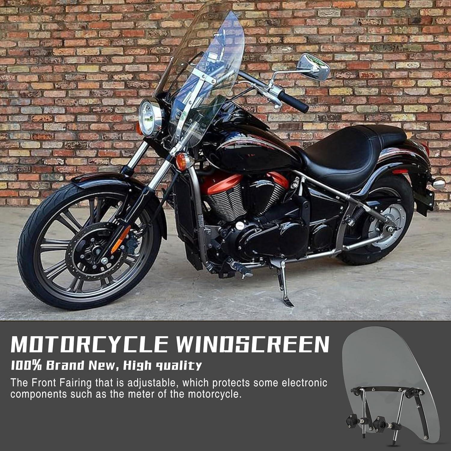 Parabrisas Onda DREAMIZER Negro 45.72x40.64cm para Motocicleta