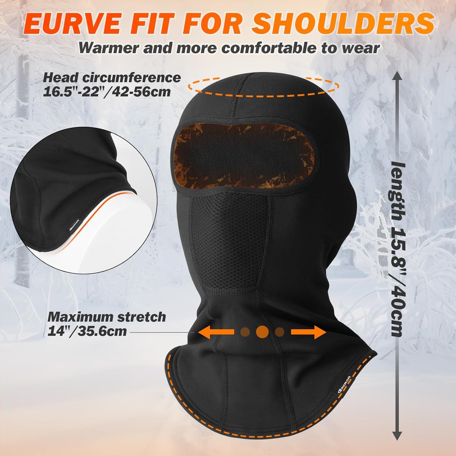 Balaclava Térmica de Invierno GXCROR para Esquí y Motocicleta