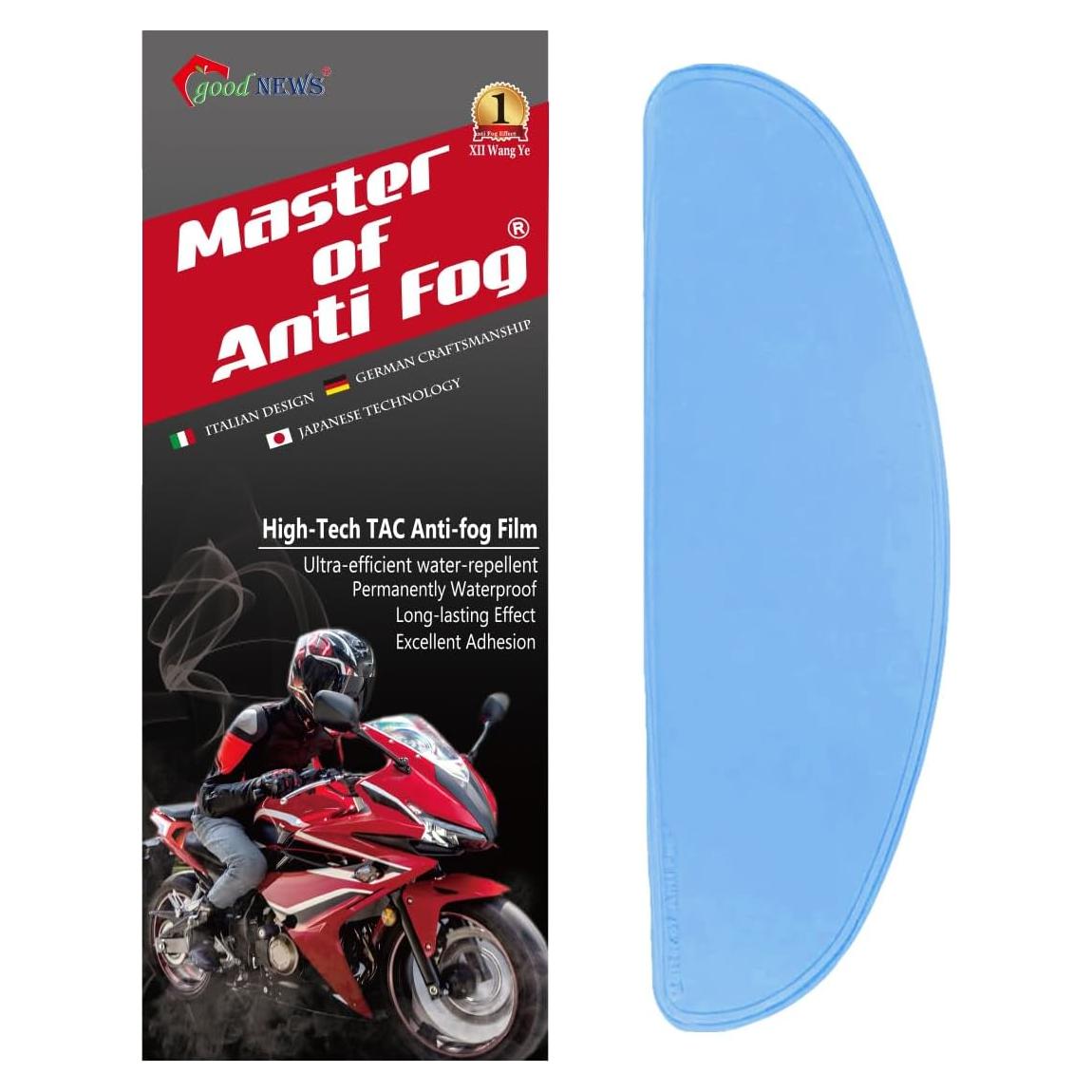 Película Anti-Niebla para Casco de Motocicleta XII Azul Polarizado