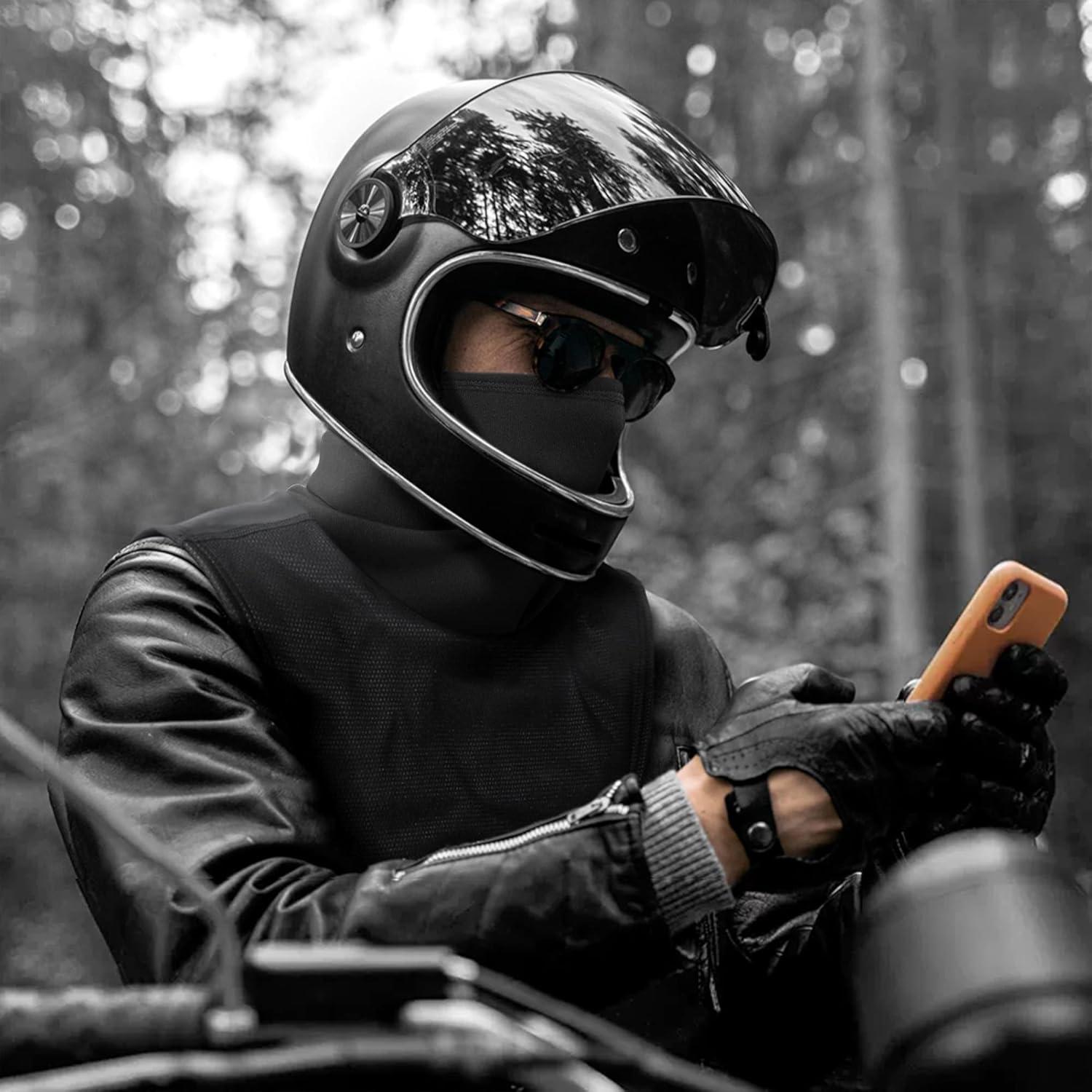 Calentador de Cuello B BINMEFVN Negro para Invierno a Prueba de Viento