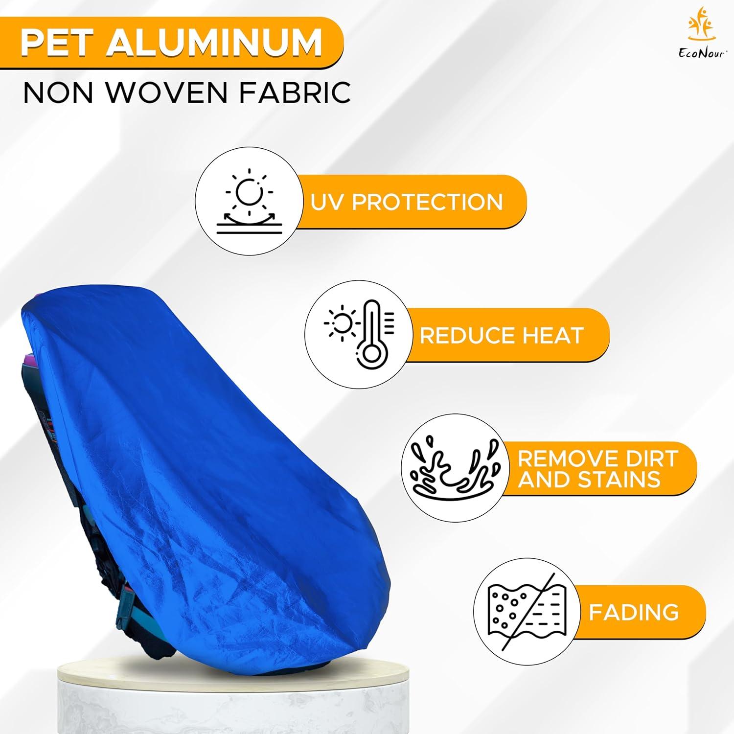 Cubierta de Sombra EcoNour para Asiento de Coche Bebé Azul