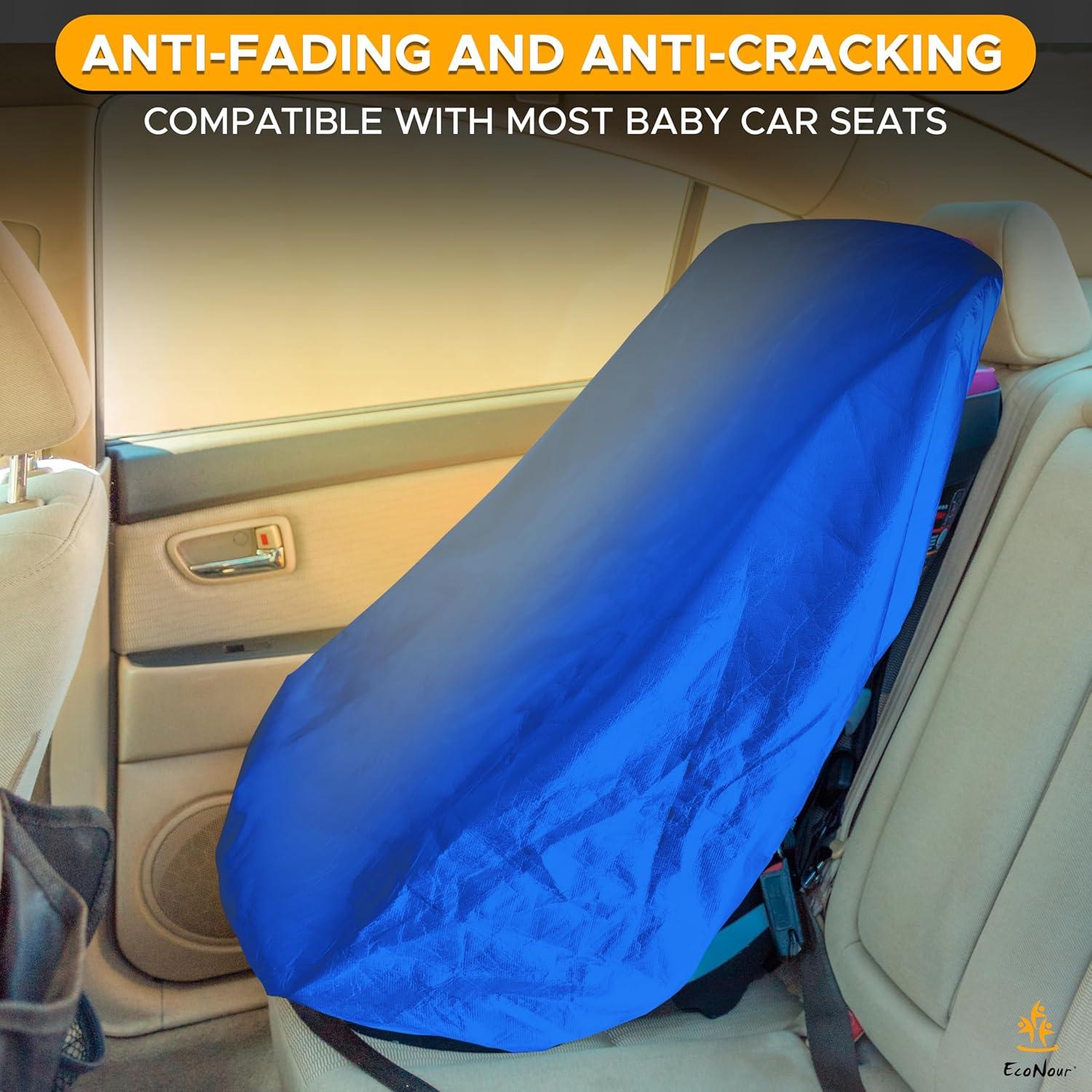 Cubierta de Sombra EcoNour para Asiento de Coche Bebé Azul