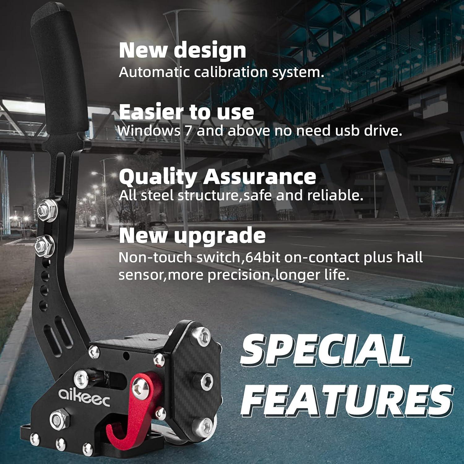 Freno de Mano USB Aikeec con Abrazadera para Simulador