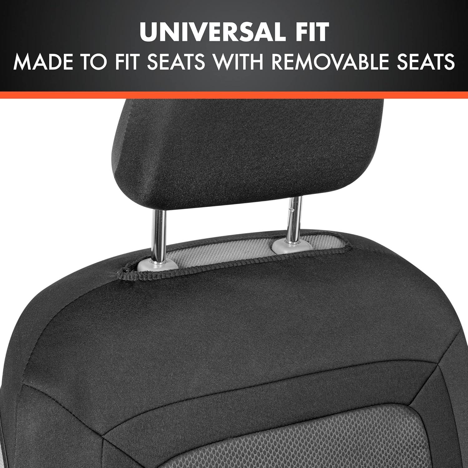 Cubiertas de Asiento Delantero BDK OS271BK Malla Negra Universal