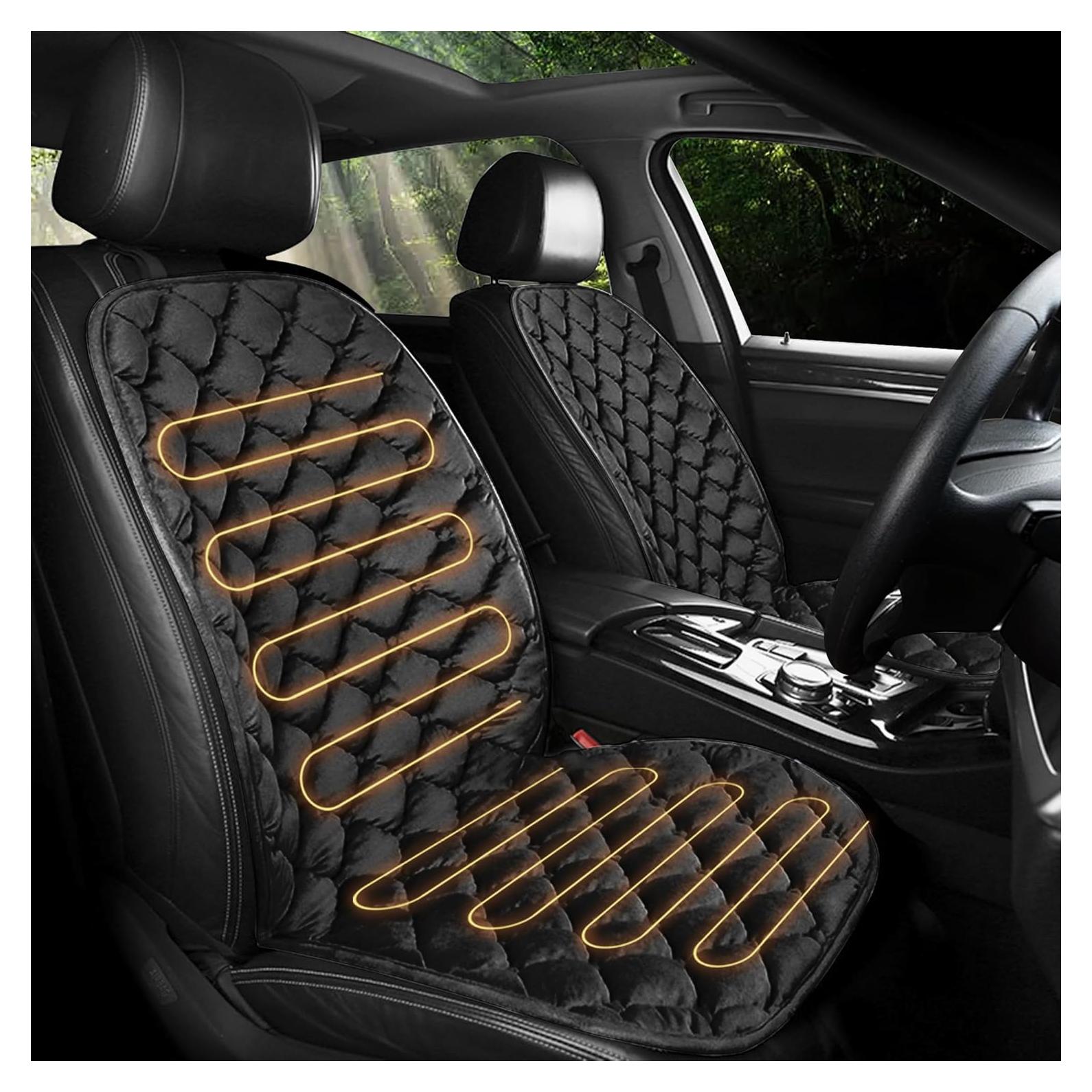 Cojín de Asiento ESMING para Automóvil Negro 53x48 cm