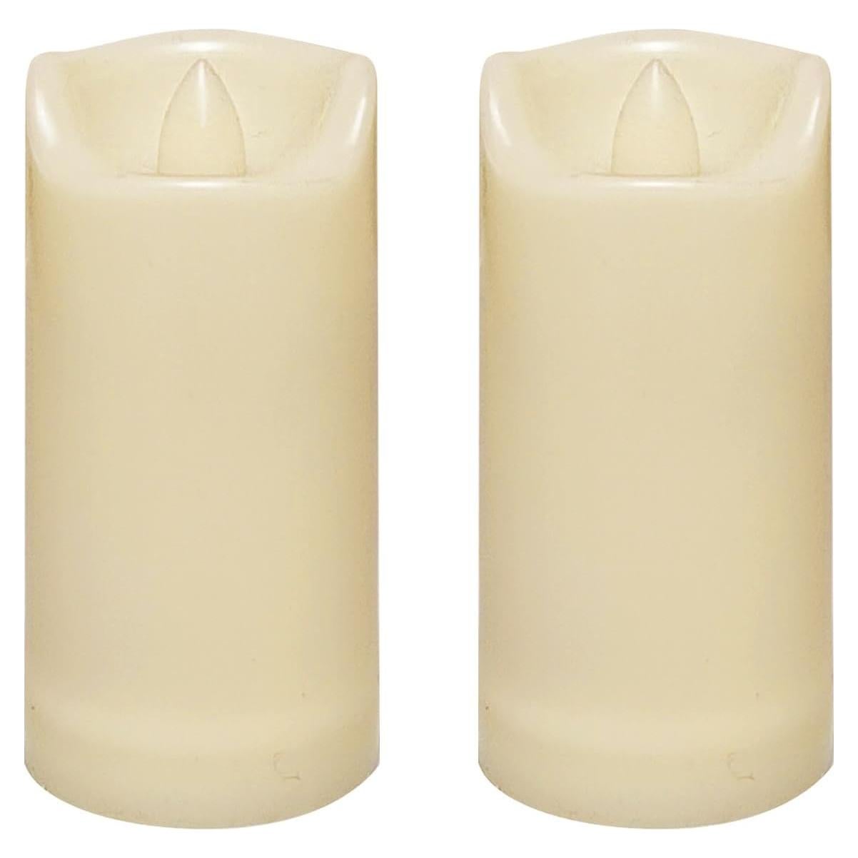 Velas LED Sin Llama a Prueba de Agua Jingtech 5.08x10.16cm 2 Pack