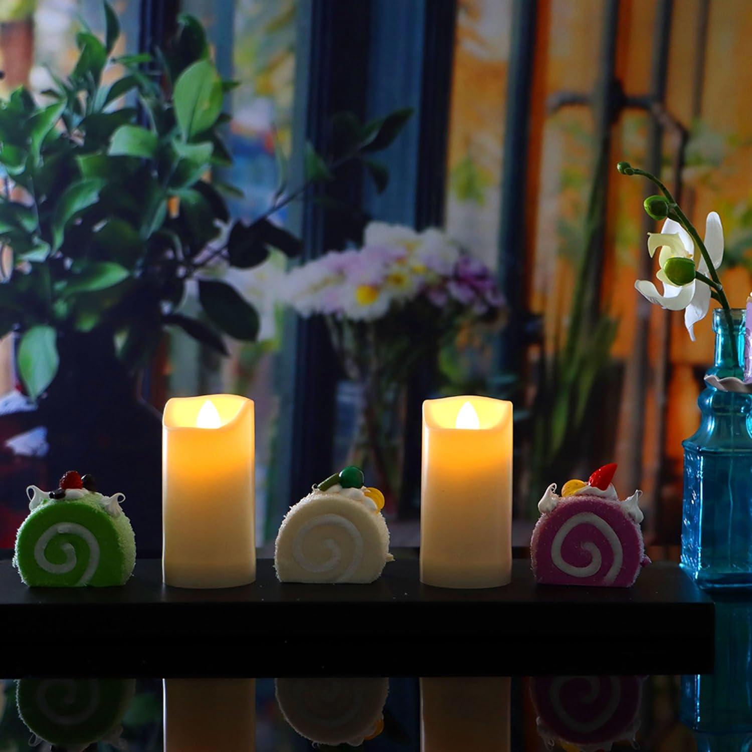 Velas LED Sin Llama a Prueba de Agua Jingtech 5.08x10.16cm 2 Pack