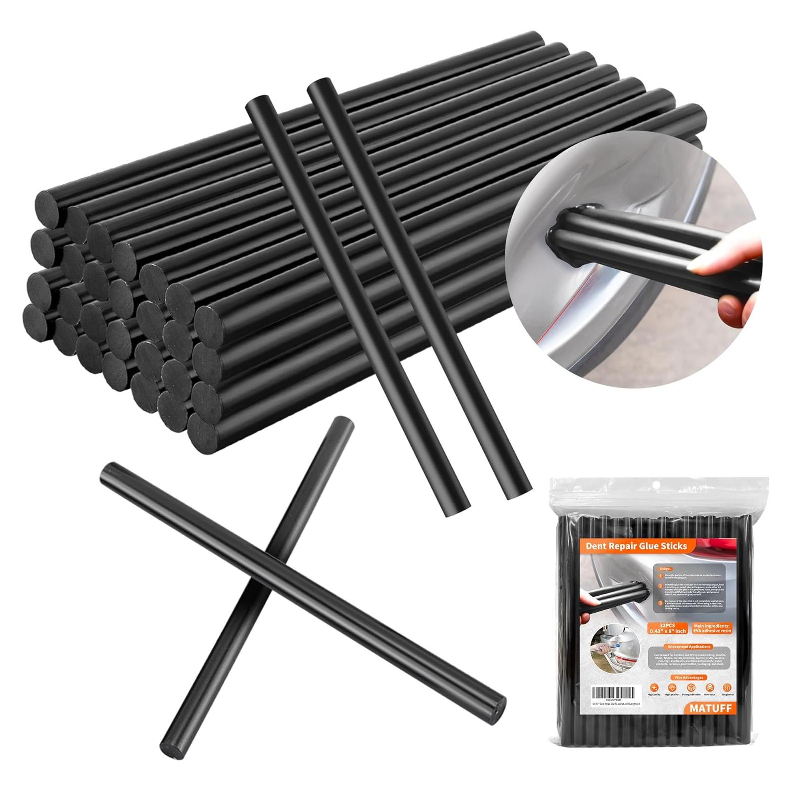 32 Palos de Pegamento Caliente MATUFF para Reparación de Abolladuras