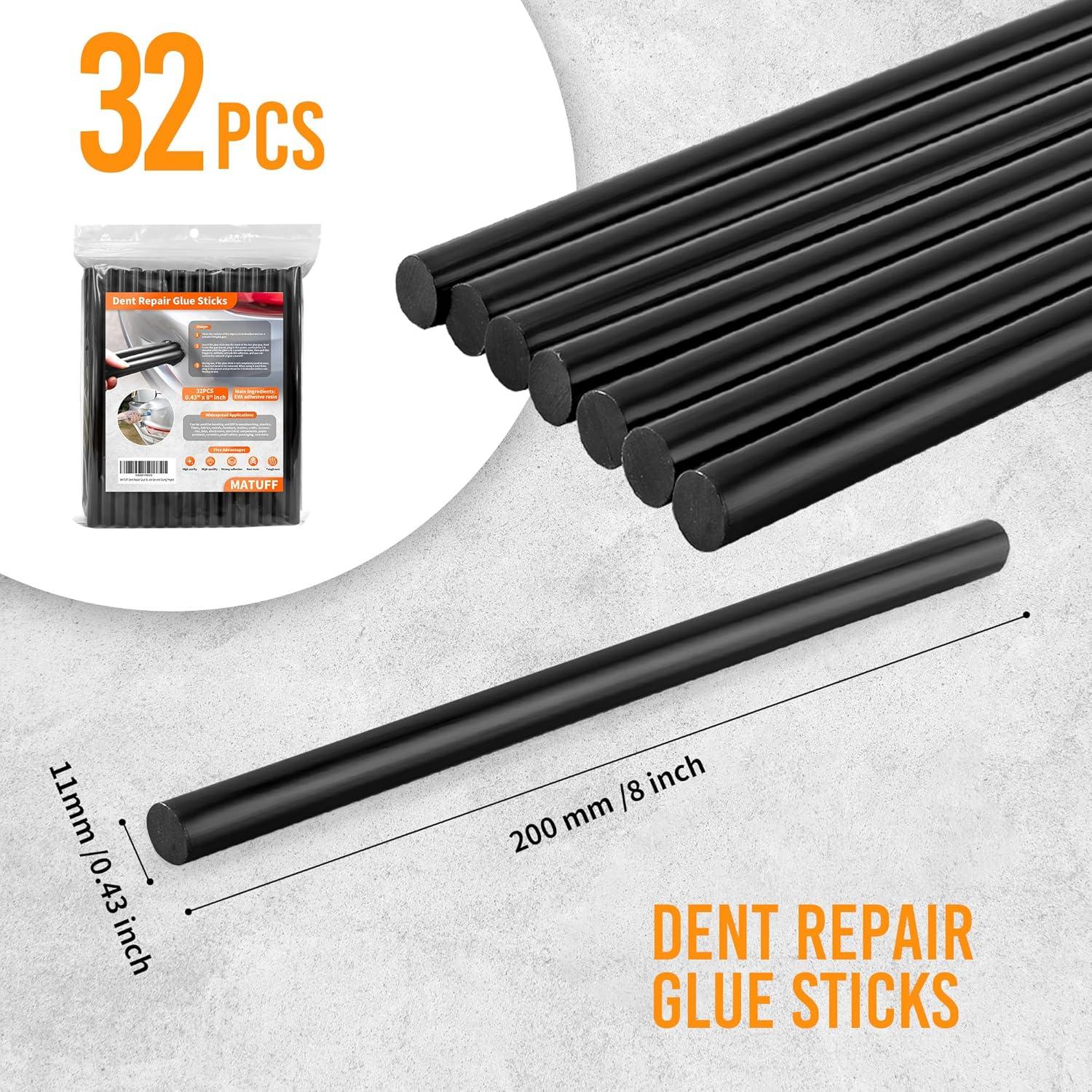 32 Palos de Pegamento Caliente MATUFF para Reparación de Abolladuras