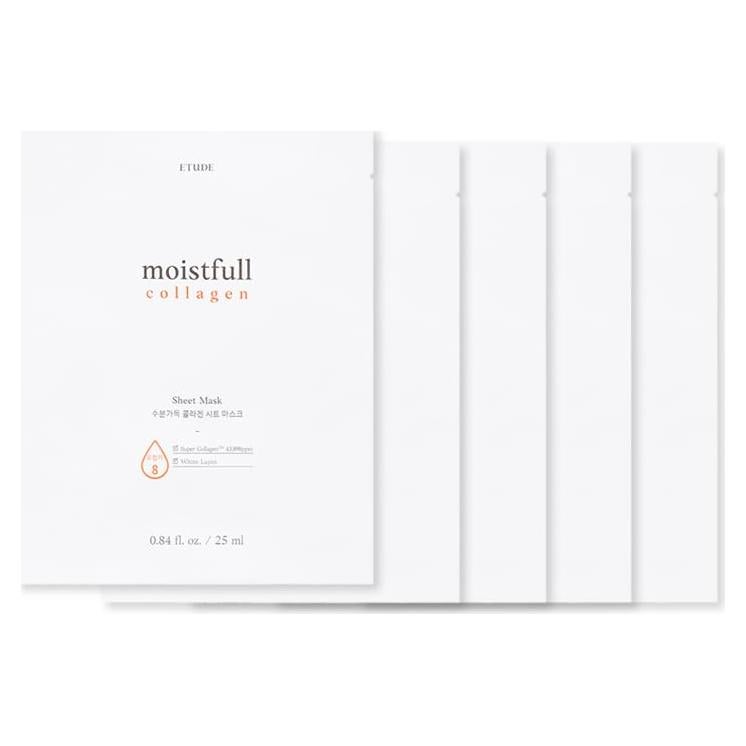 Mascarilla Facial Hidratante ETUDE Colágeno 5 Piezas