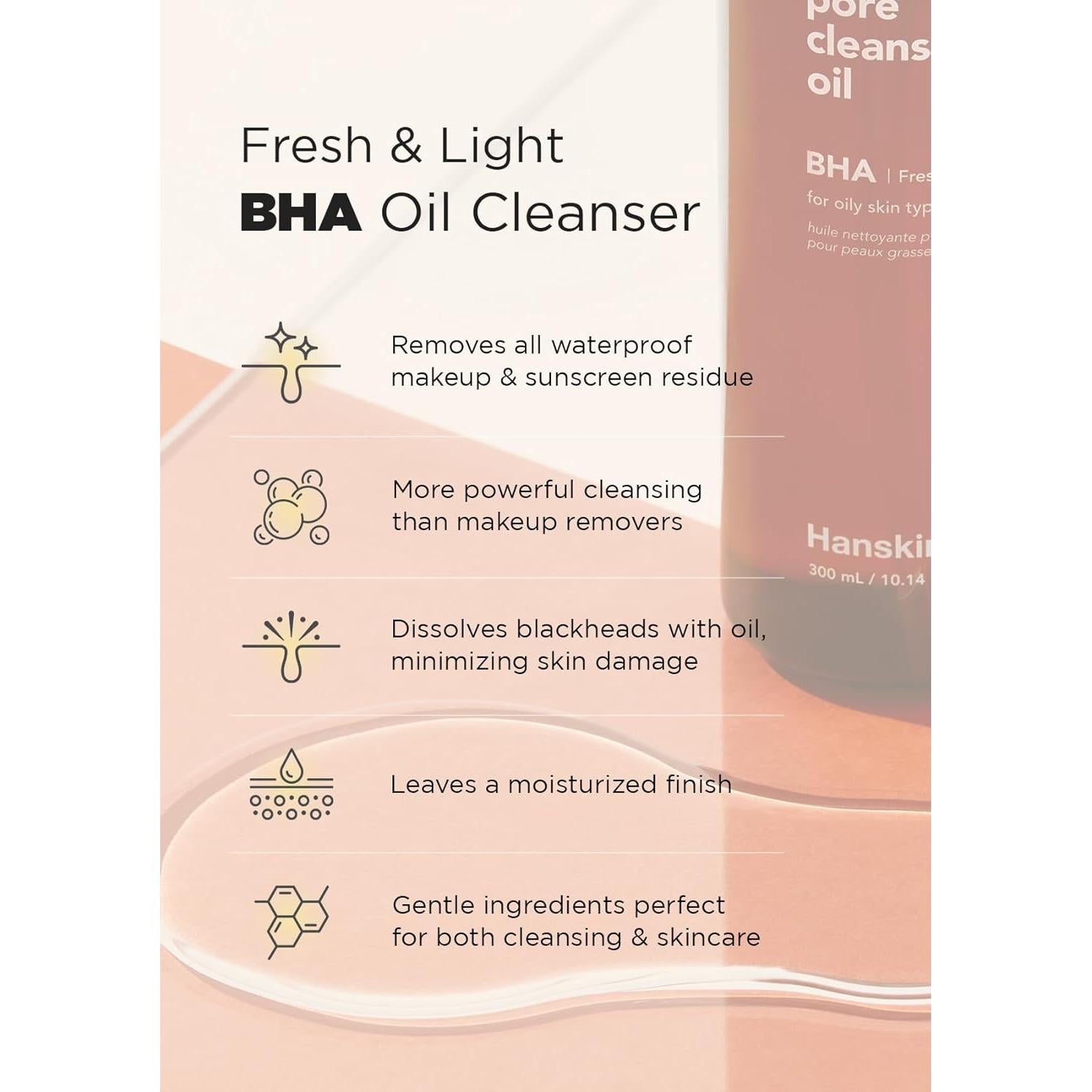 Hanskin Aceite Limpiador de Poros BHA 90 ml - Set de 3