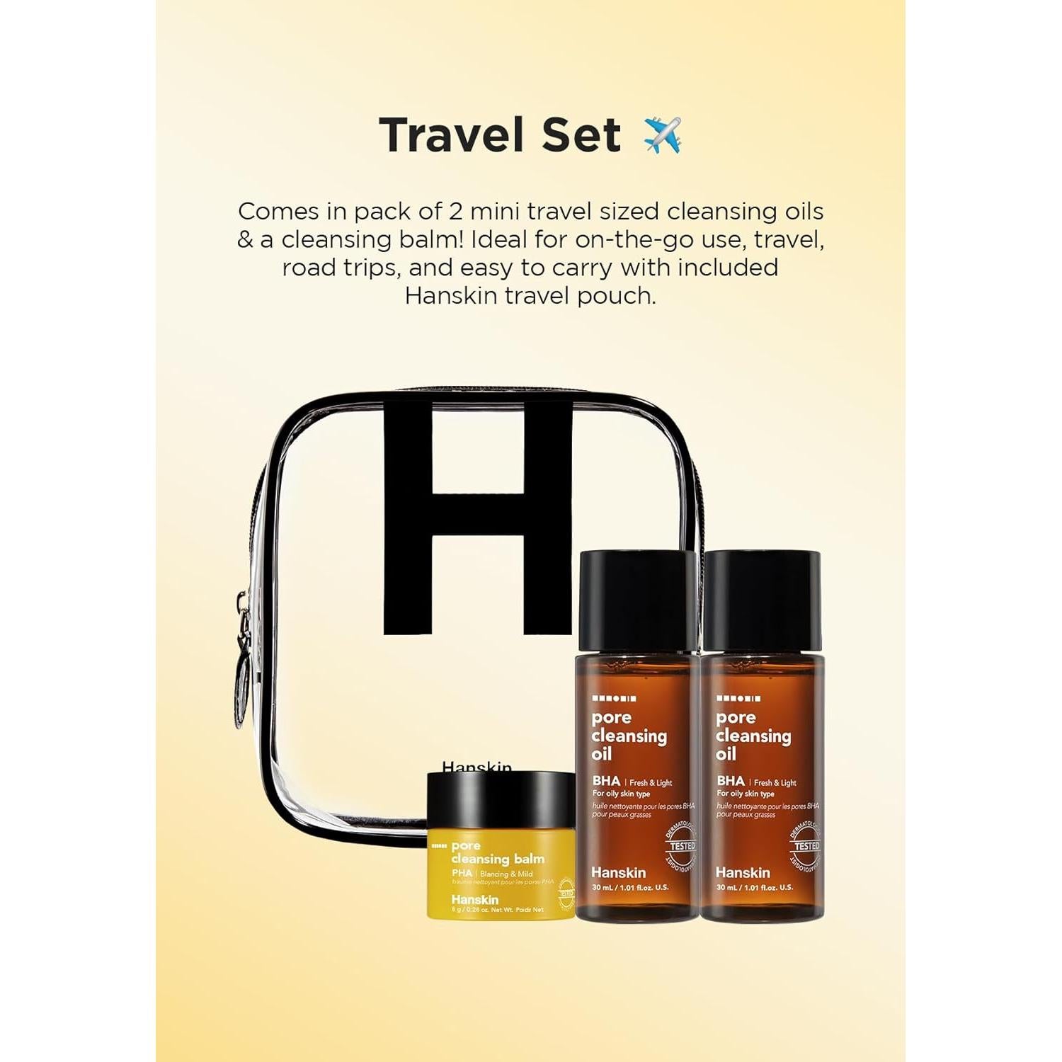 Hanskin Set Mini Limpiadores BHA y PHA 30ml + 8g Viaje