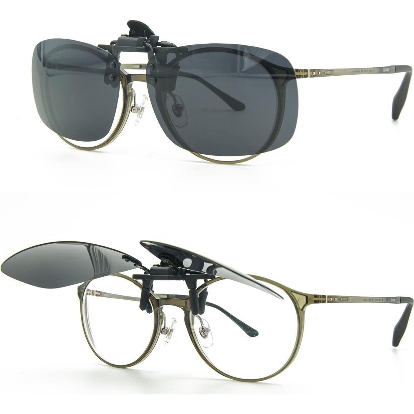 Gafas de sol polarizadas unisex Besgoods con clip abatible UV400