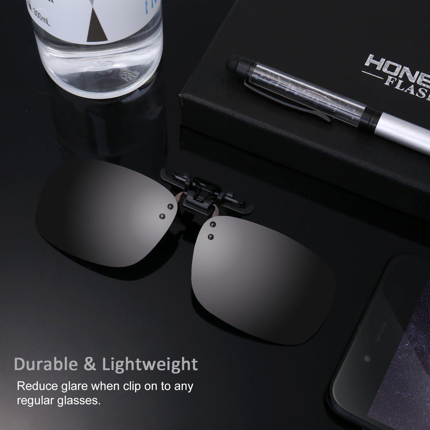 Gafas de sol polarizadas unisex Besgoods con clip abatible UV400