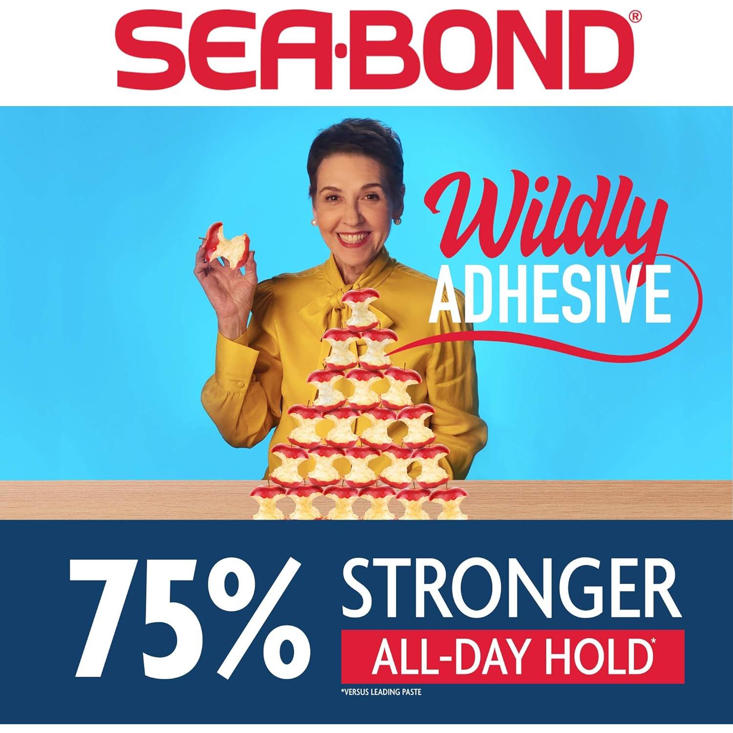 Sellos Adhesivos para Dentaduras Sea Bond Secure Multipack - 60 Unidades