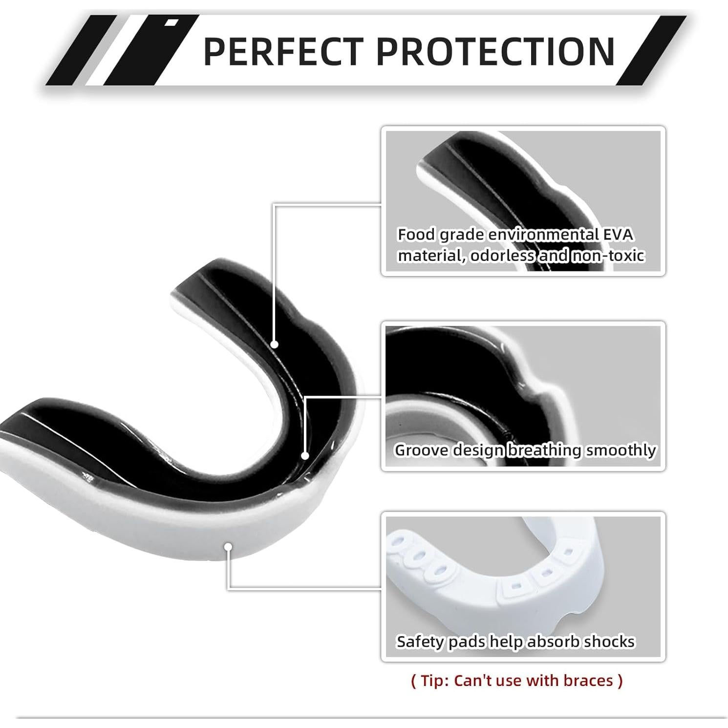 Paquete de 5 Protectores Bucales LPONJAR para Niños y Jóvenes