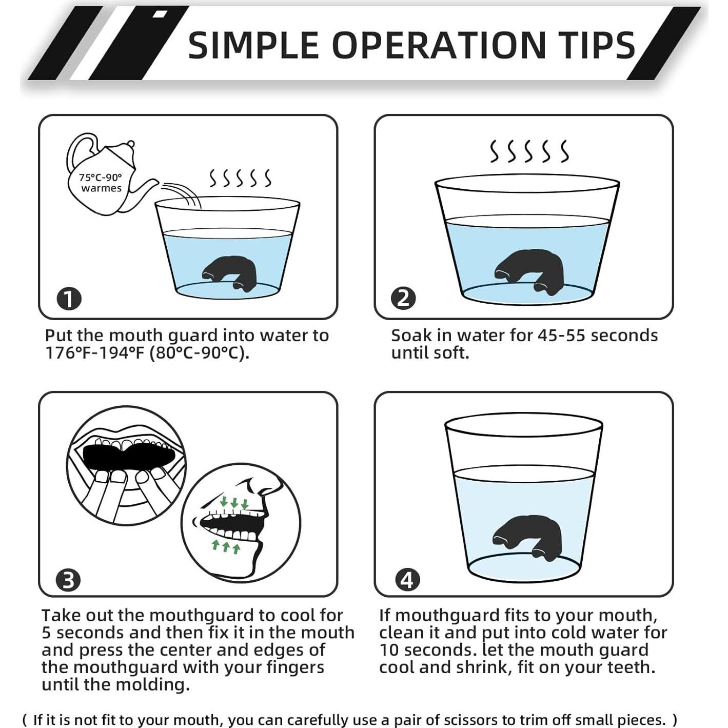 Paquete de 5 Protectores Bucales LPONJAR para Niños y Jóvenes