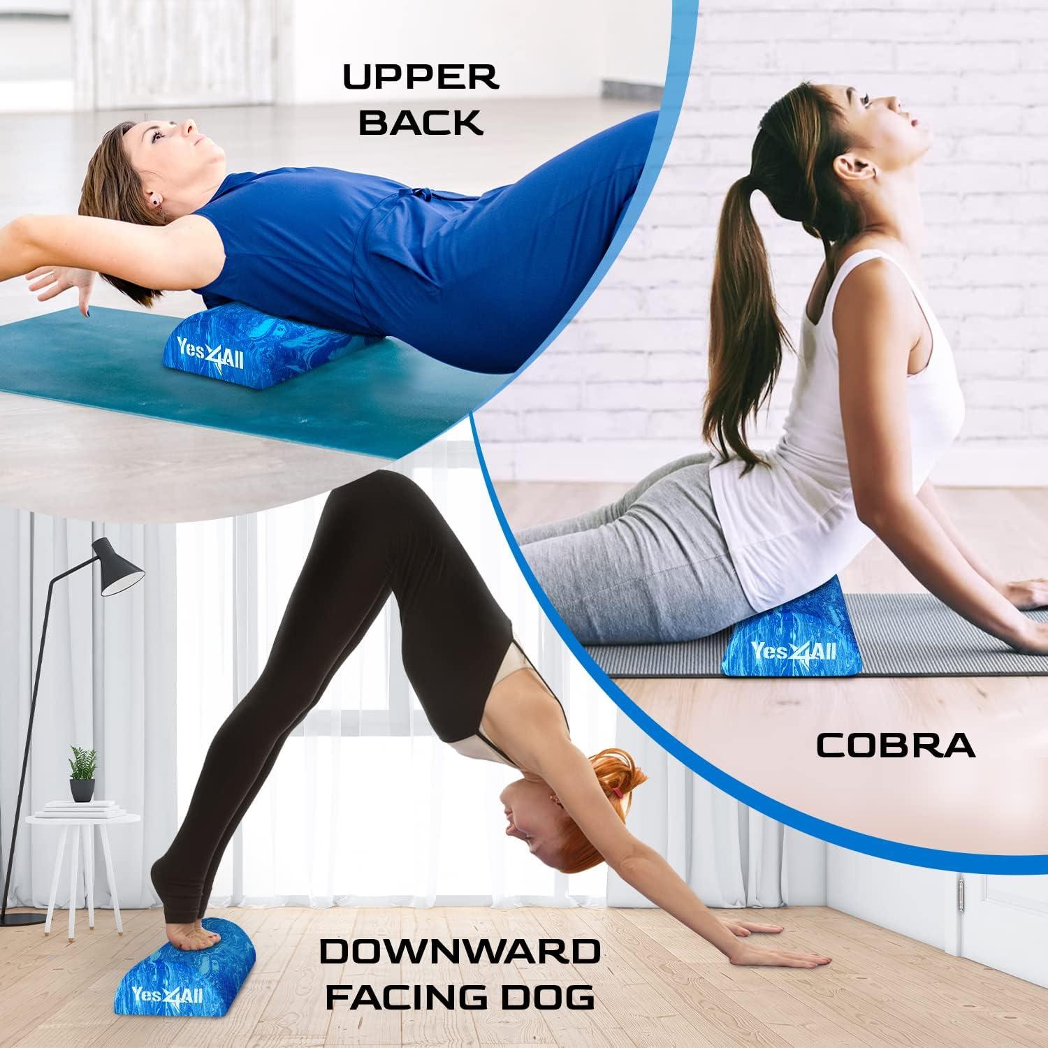 Rodillo de Espuma EVA Yes4All 30.48 cm Azul para Masaje