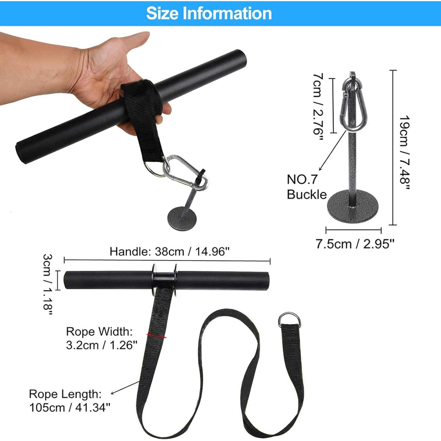 Rodillo de Muñeca y Antebrazo Yamyshine - Ejercitador de Fuerza