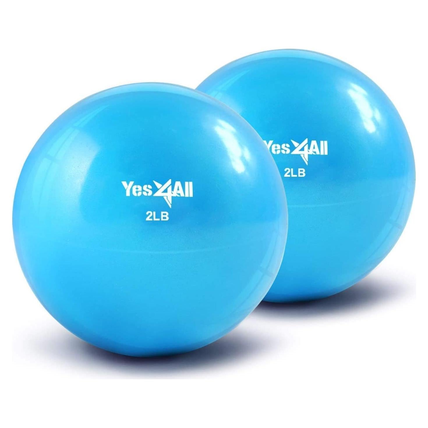 Pelotas de Tonificación Yes4All 0.91kg x2 para Pilates