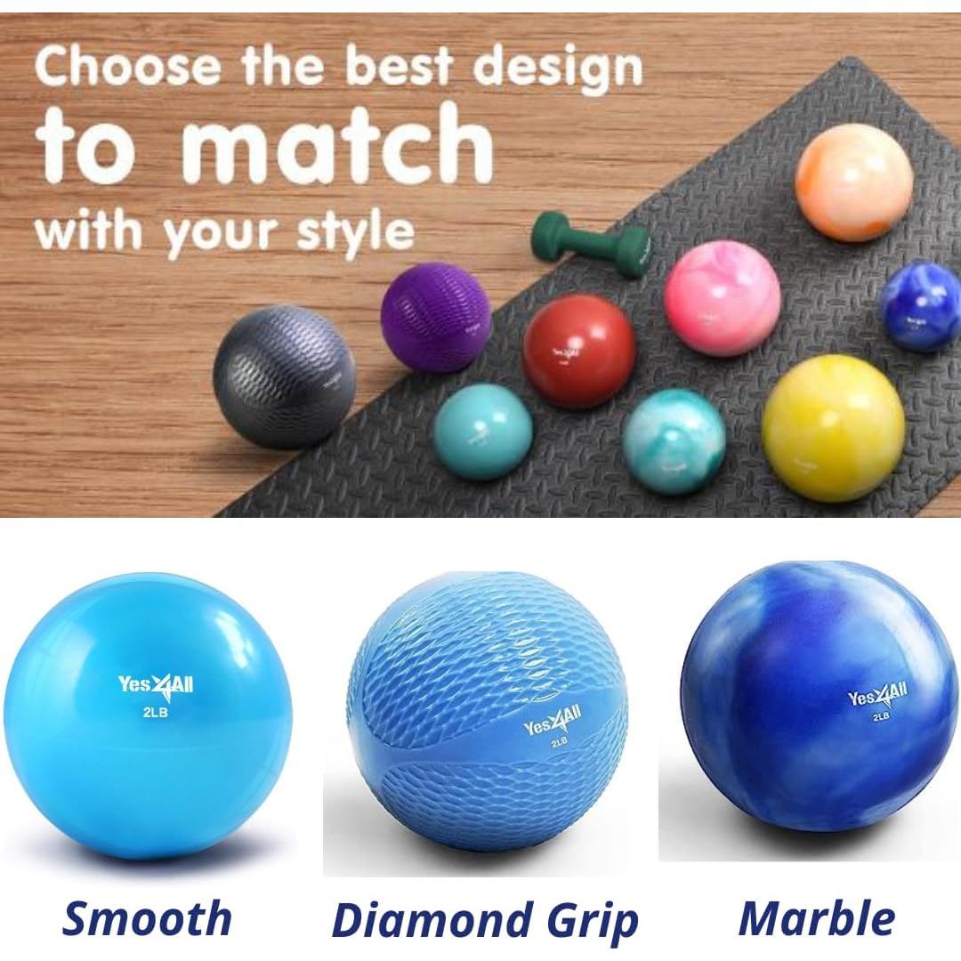 Pelotas de Tonificación Yes4All 0.91kg x2 para Pilates