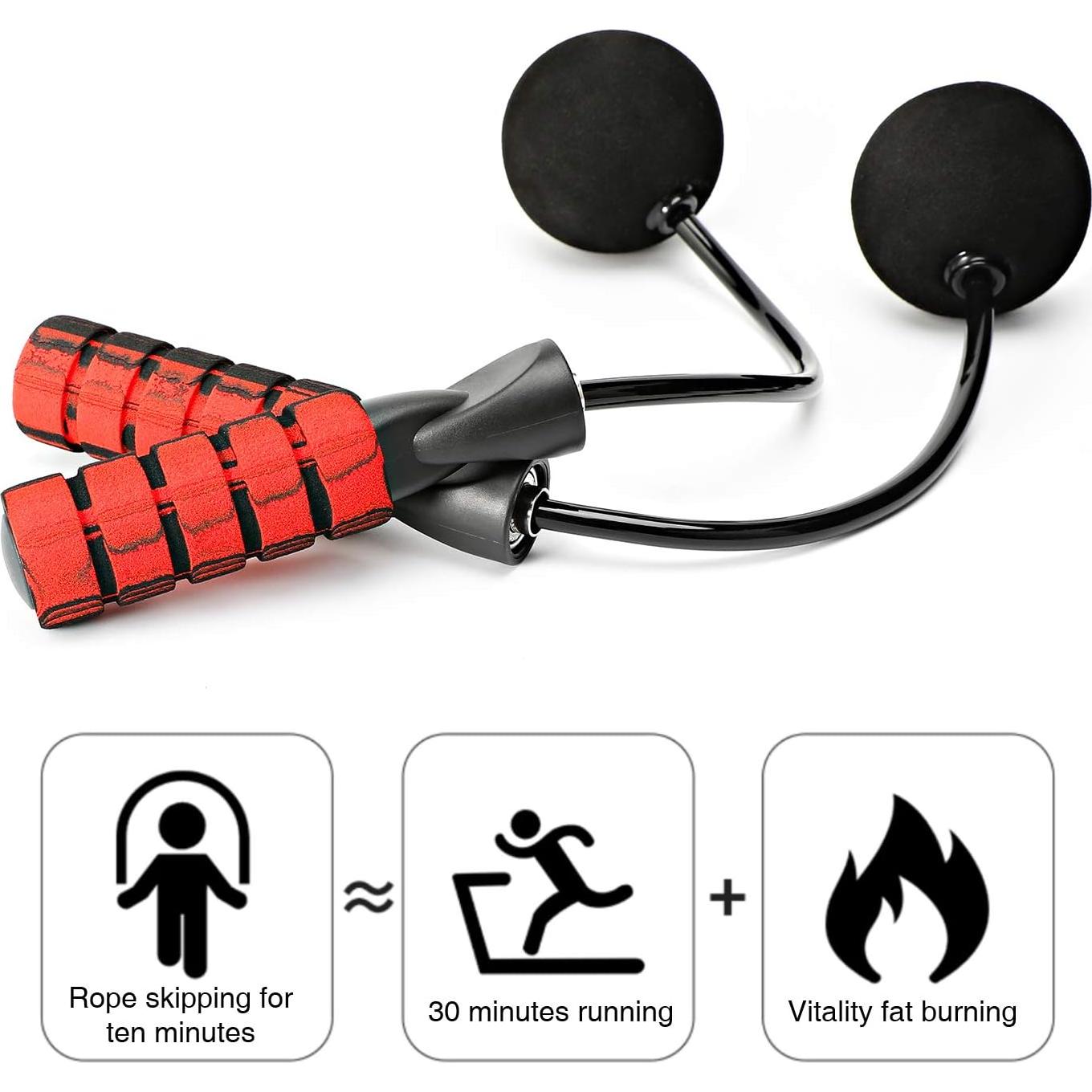 Cuerda de Salto Sin Cuerda APLUGTEK Ajustable con Peso 0.23 kg