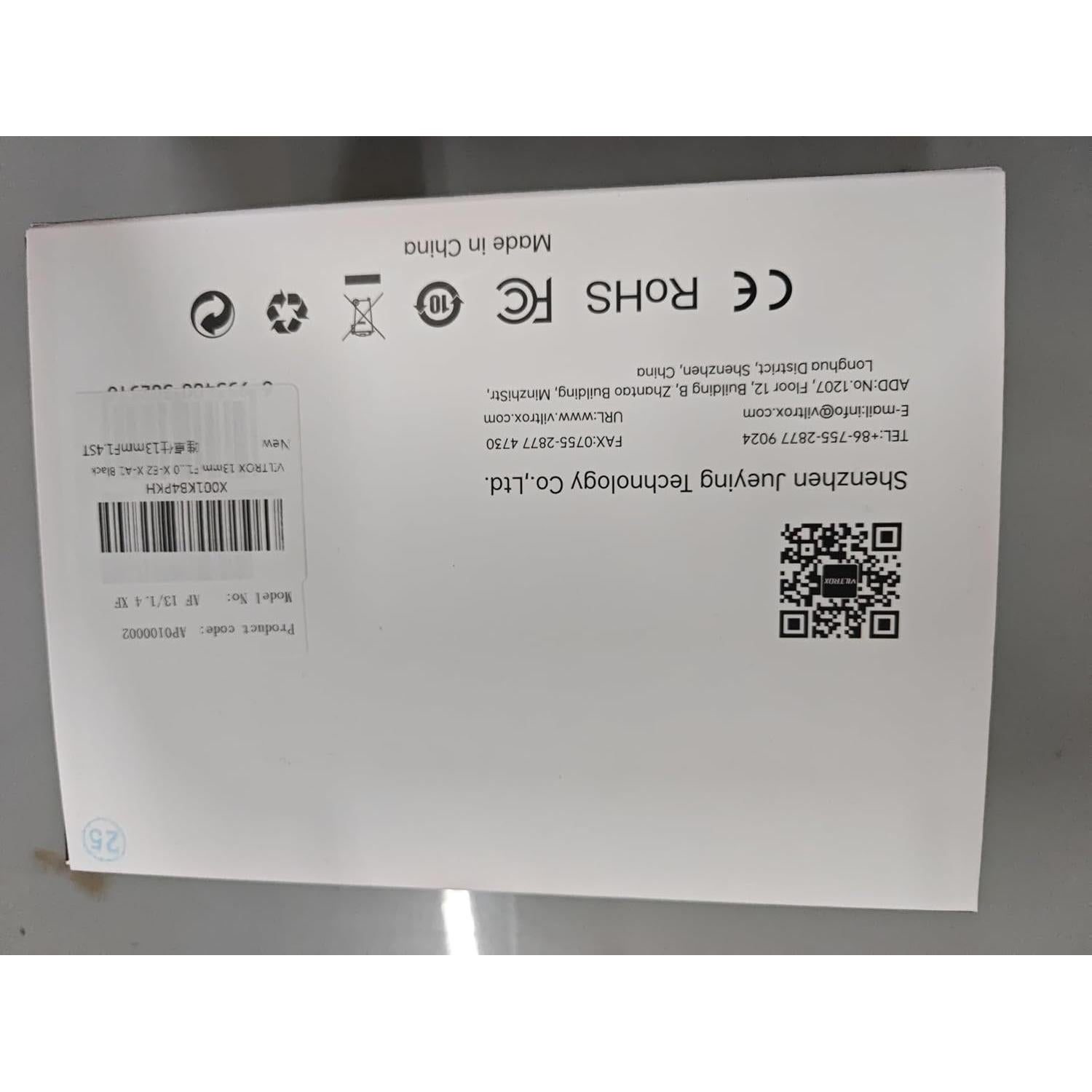 Lente VILTROX 13mm F1.4 XF para cámaras Fujifilm X-Mount