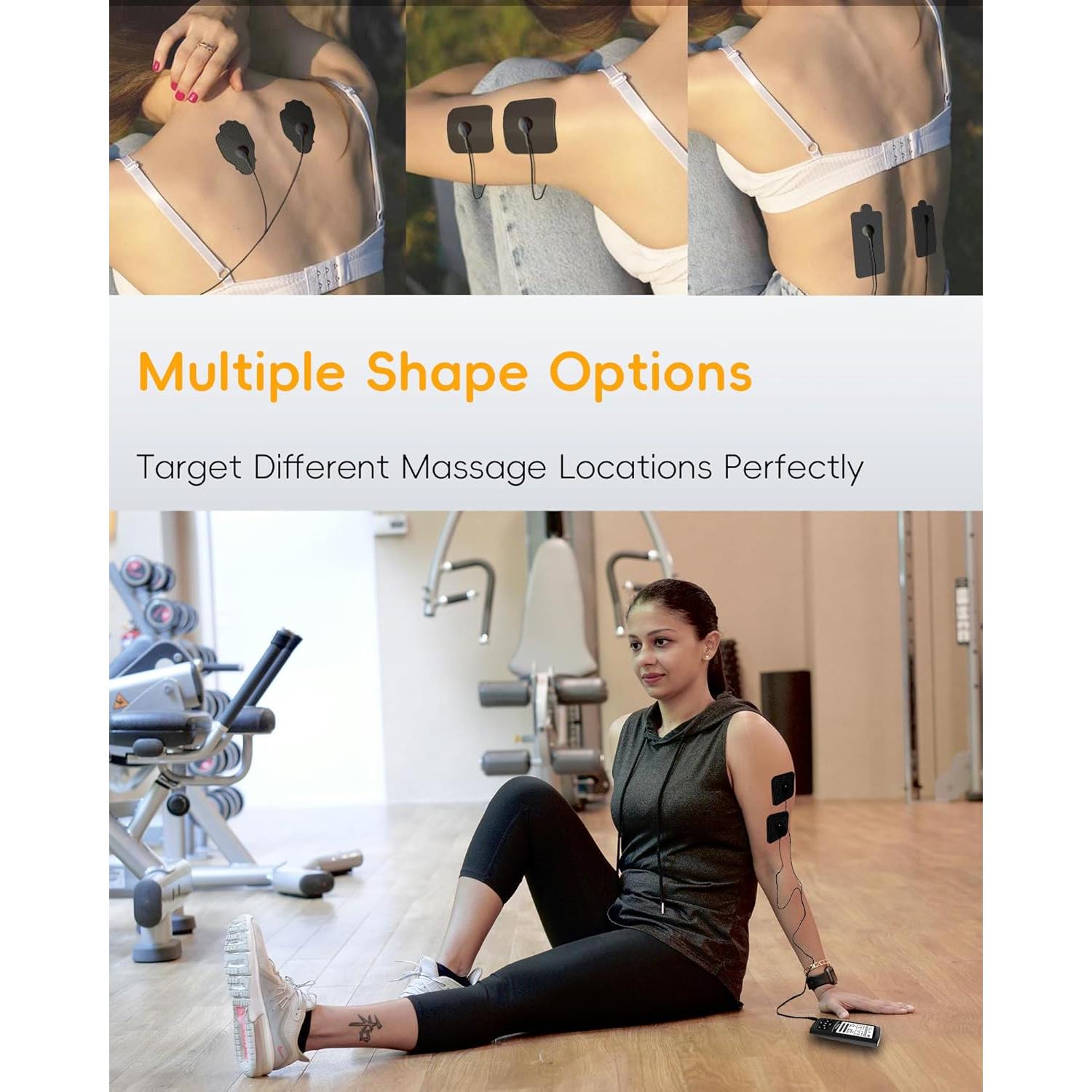 Estimulador Muscular TENS RLEXIO DS-TENS01 Negro 24 Modos