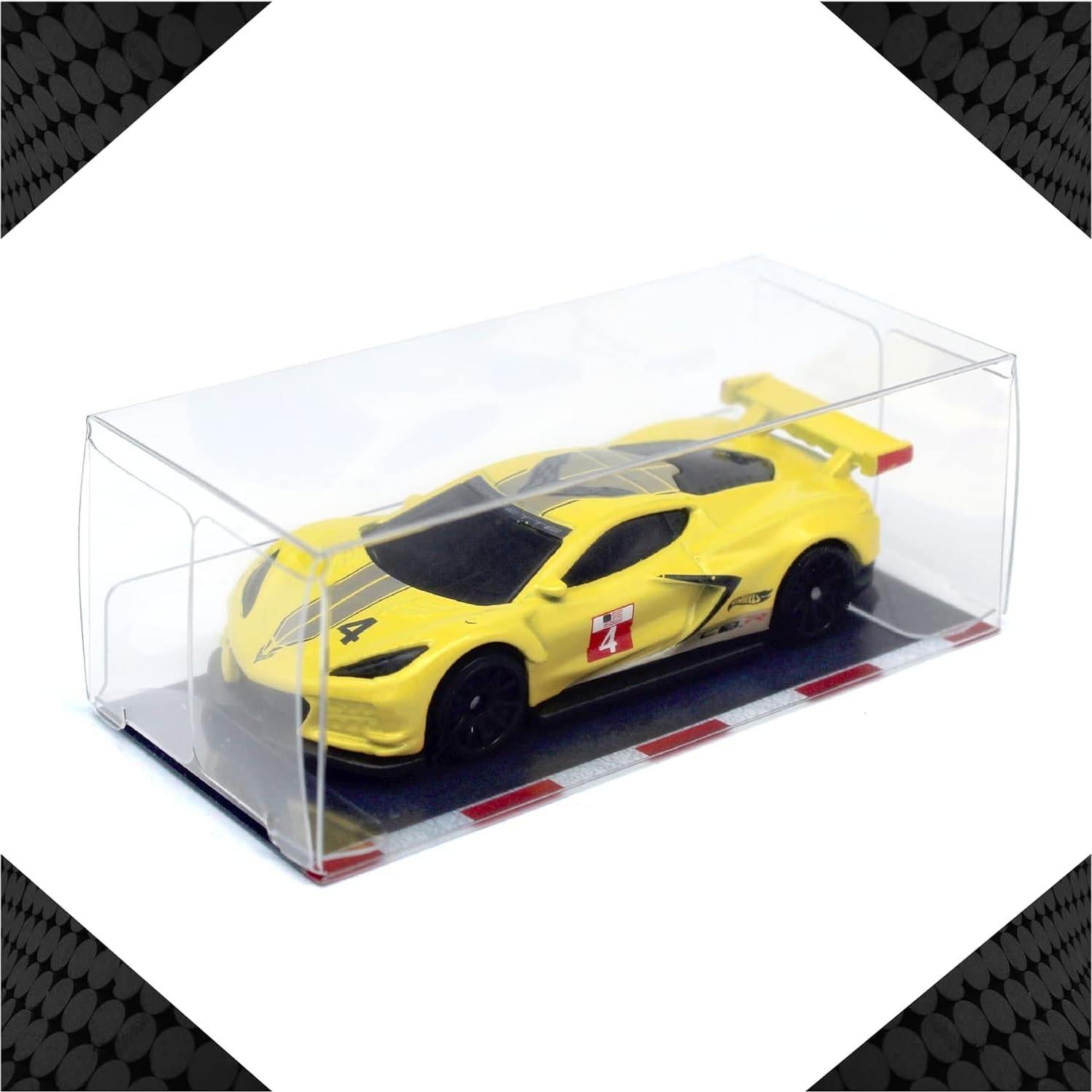 20 Cajas de Exhibición de Autos Eichi-W 1/64 Plástico Transparente