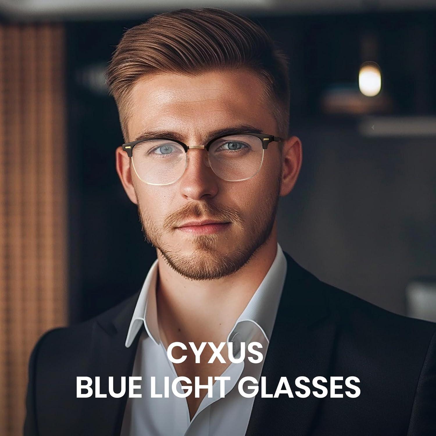 Gafas de bloqueo de luz azul Cyxus unisex, alivio fatiga ocular