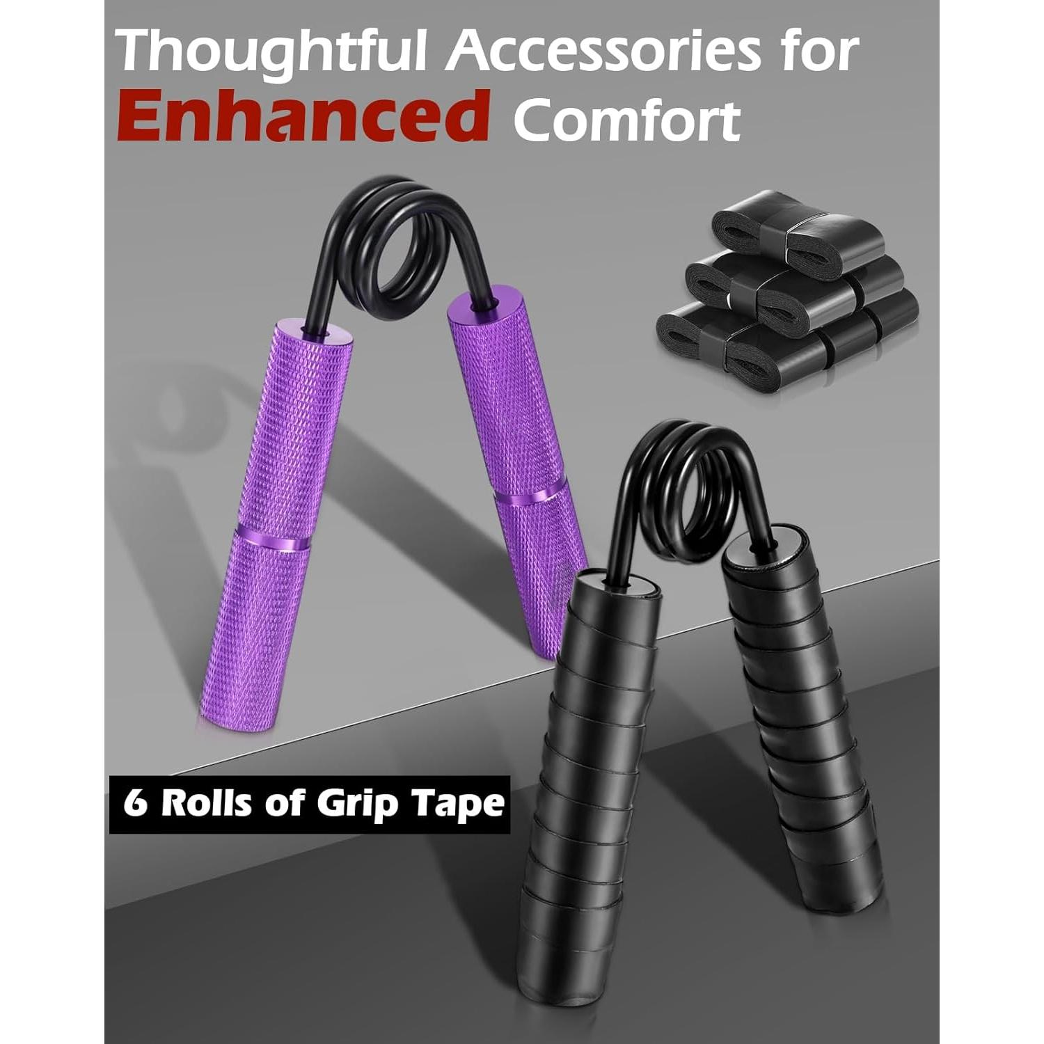 Set de 6 Entrenadores de Fuerza de Agarre Hozzen 22.7-90.7 kg