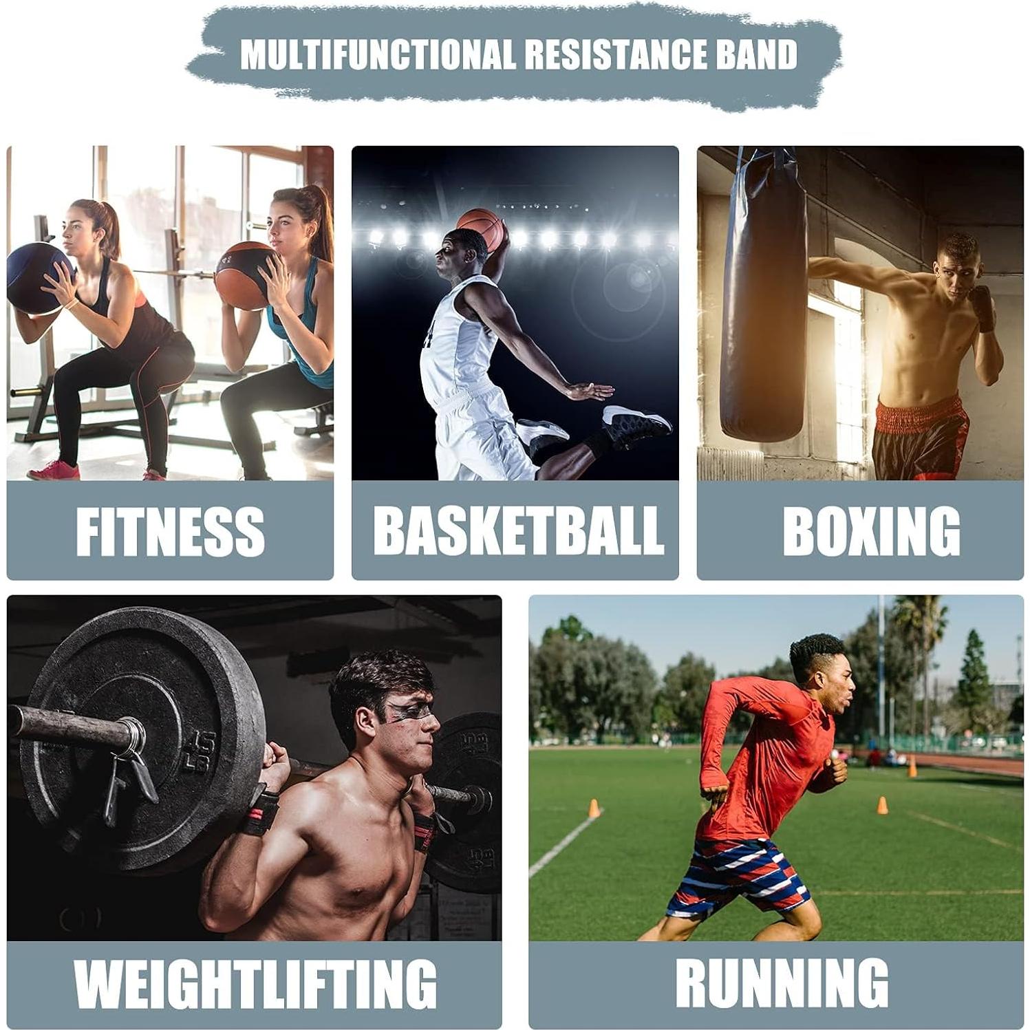 Bandas de Resistencia YNXing 240 lbs para Boxeo y Fitness