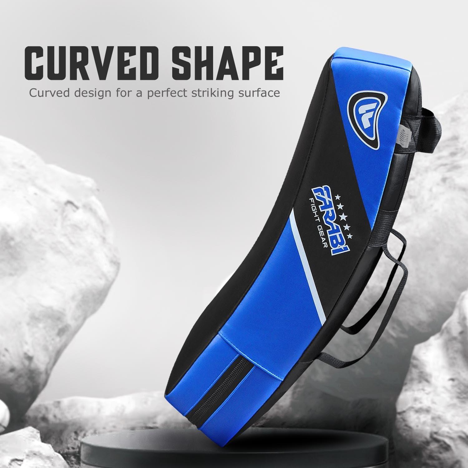 Escudo de Patada Farabi Sports 52x37cm MMA Karate Azul