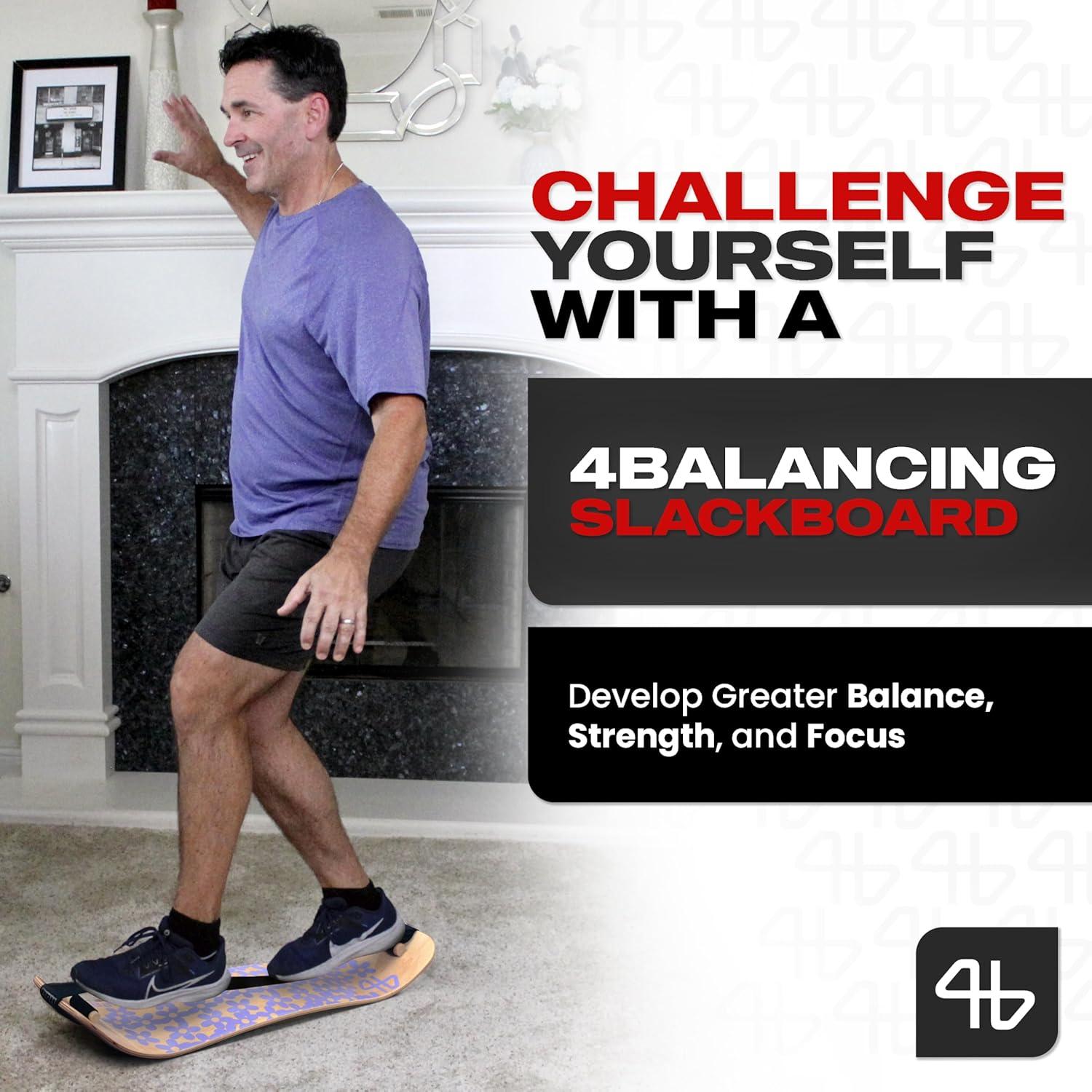 Tabla de Equilibrio 4Balancing para Adultos - Madera Floral 80cm