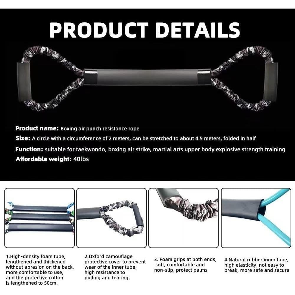 Bandas de Resistencia para Boxeo Ycendelion - Entrenamiento Completo