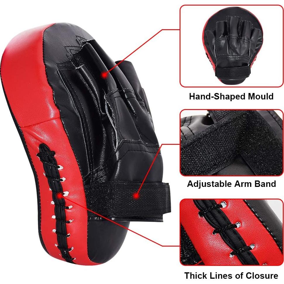 Mitones de Boxeo TLBTEK 2PCS para Kickboxing y MMA - Rojo