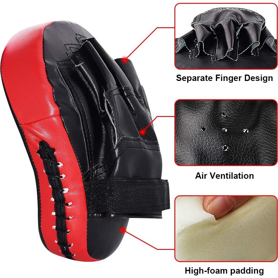 Mitones de Boxeo TLBTEK 2PCS para Kickboxing y MMA - Rojo