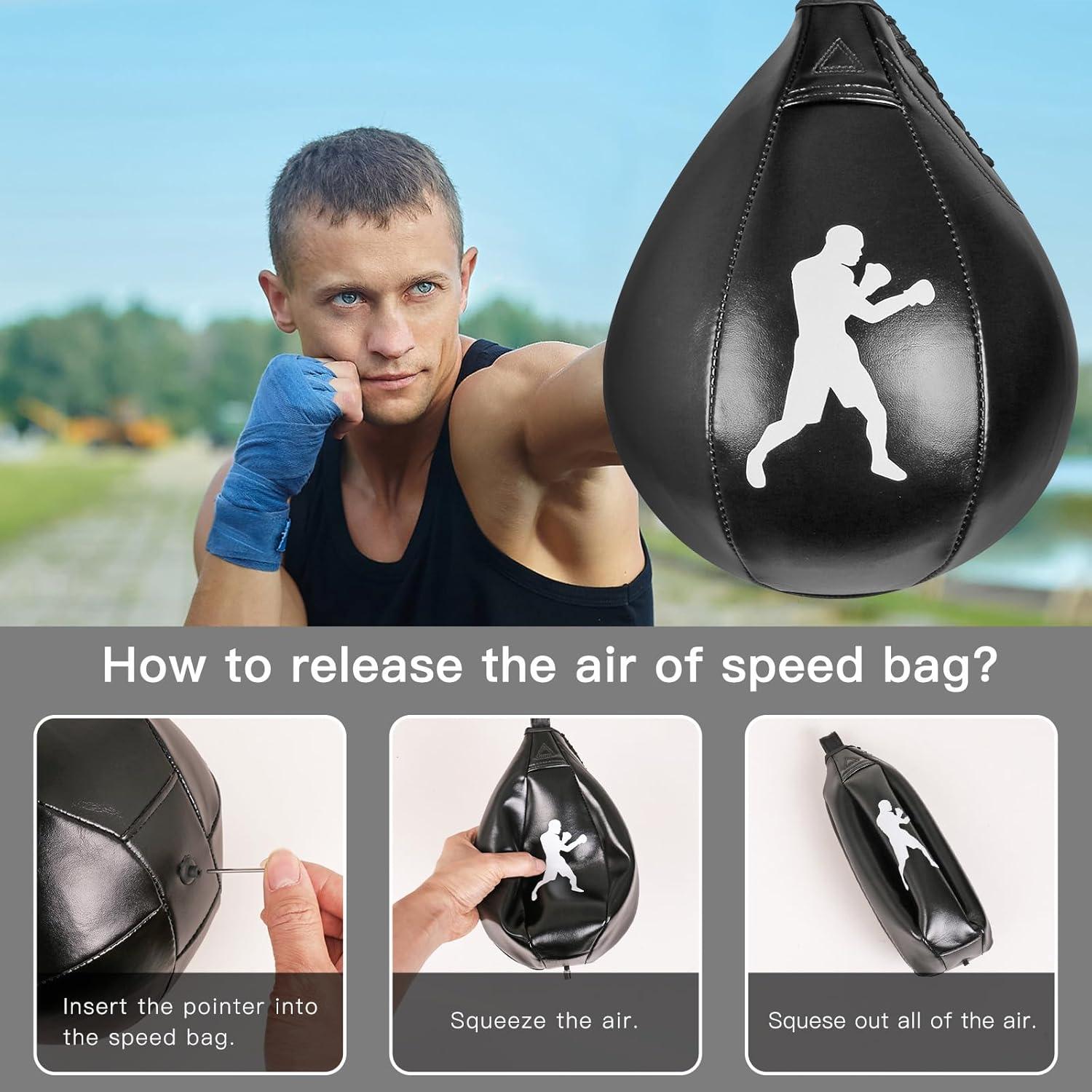 Bolsa de Velocidad de Cuero BeneLabel 20cm con Inflador