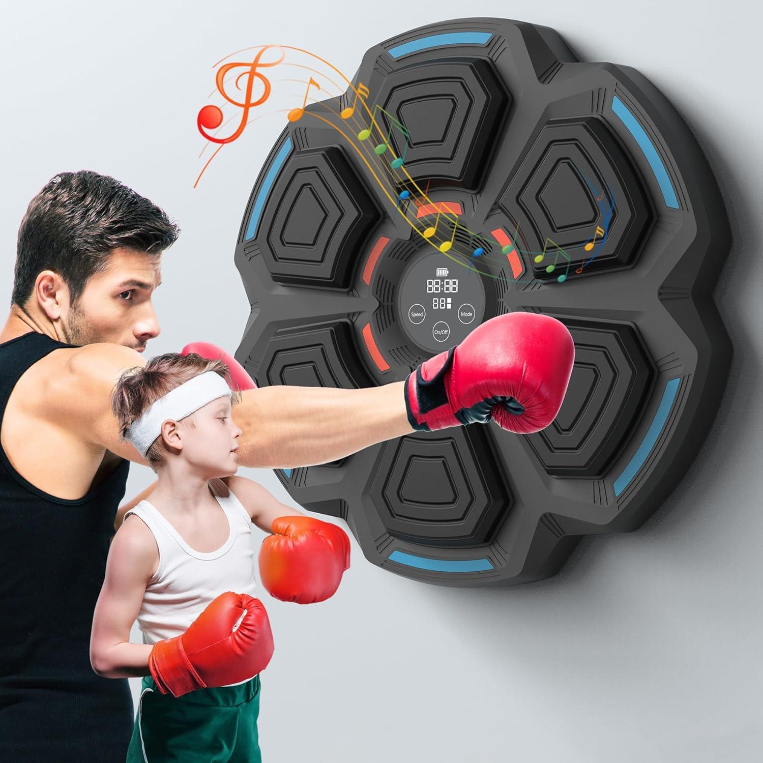 Máquina de Boxeo Musical OurStarry con LED y Guantes - 1.36 kg